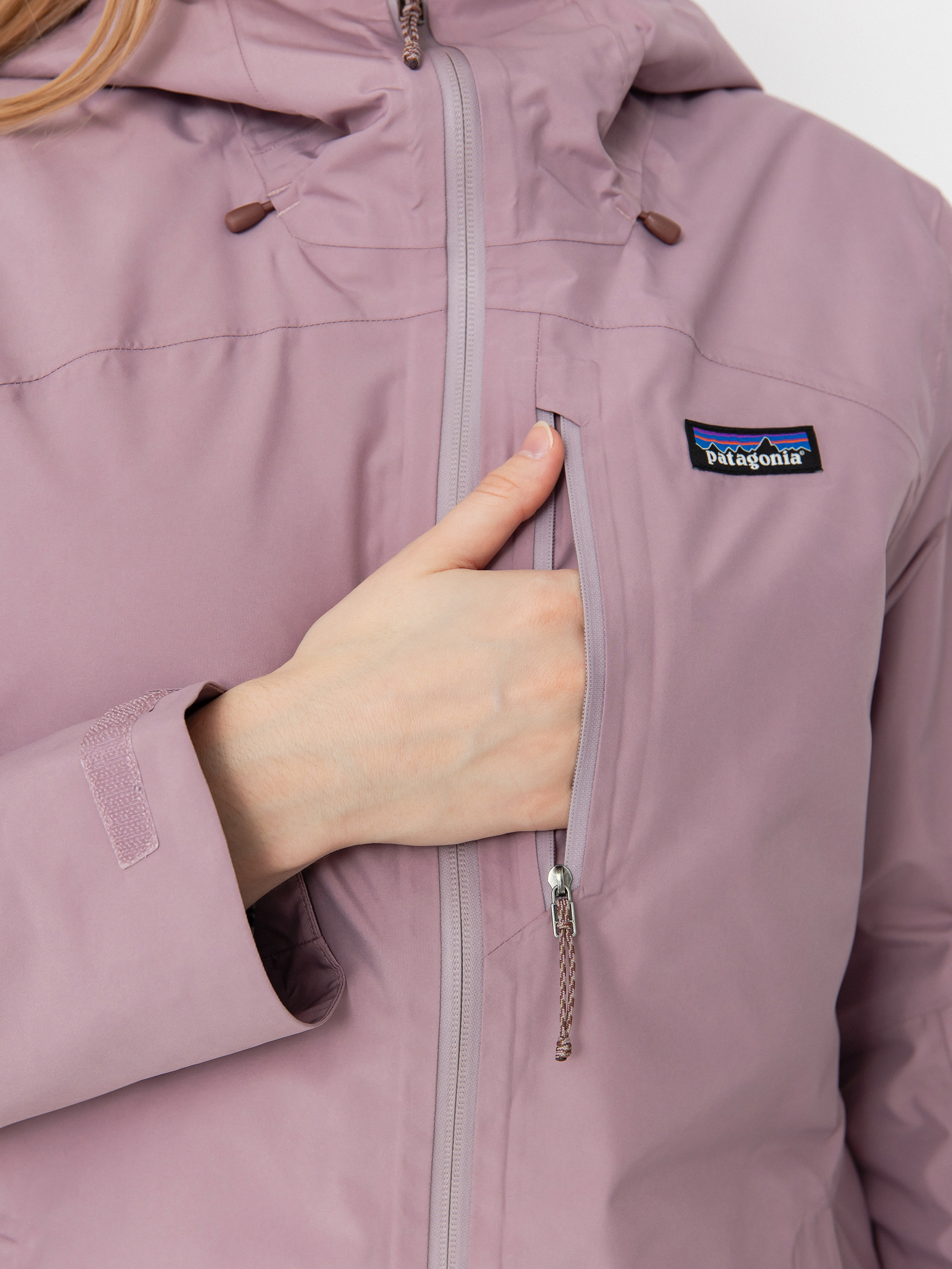 Pentru femei Geacă Patagonia Insulated Powder Town (stormy mauve)