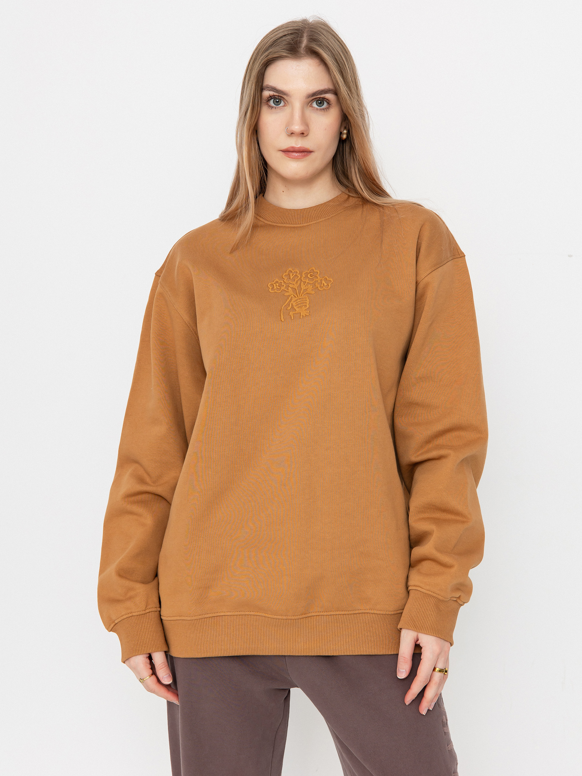 Hanorac RVCA Thanks For Nothing Crew (camel)