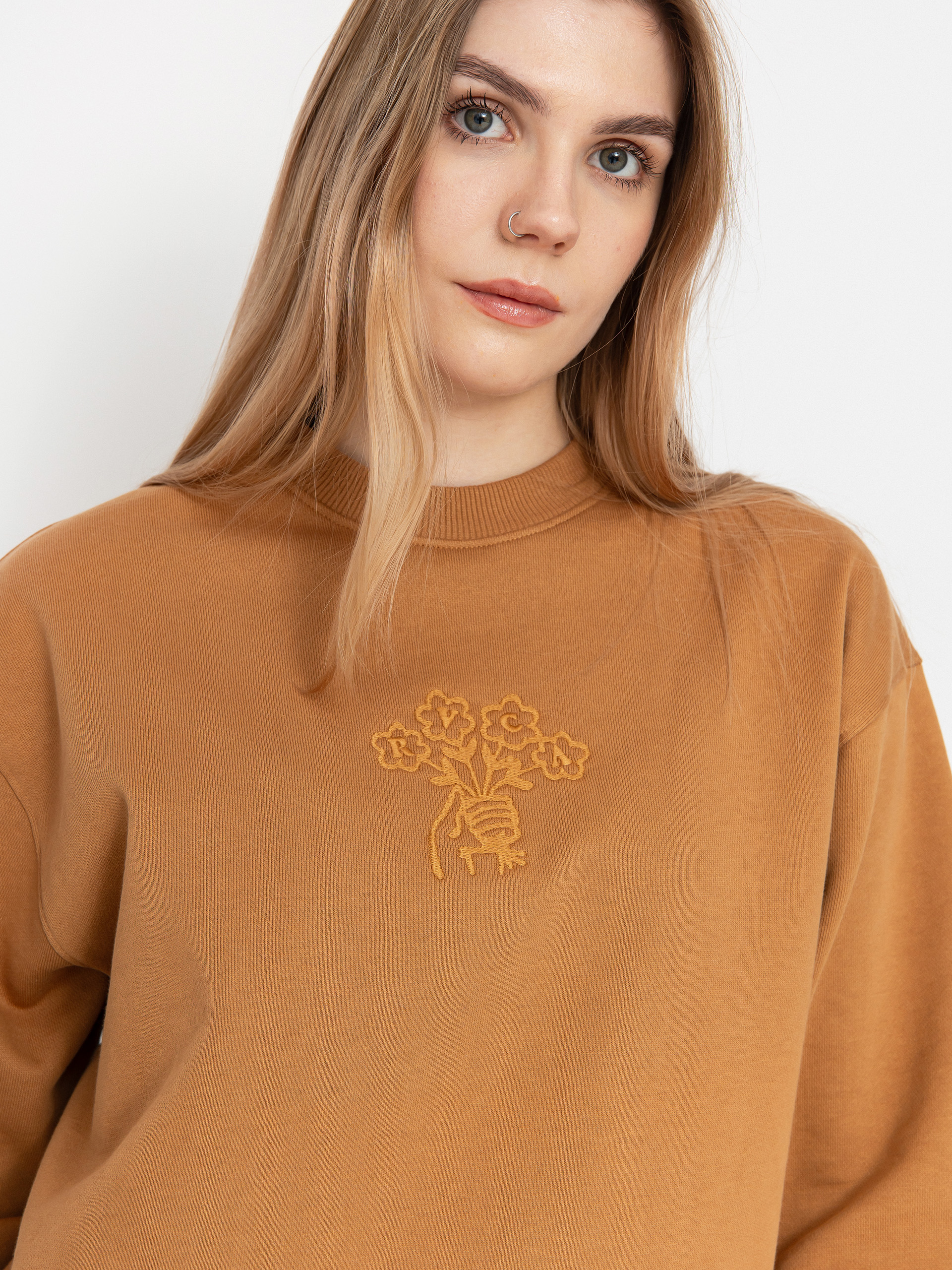 Hanorac RVCA Thanks For Nothing Crew (camel)