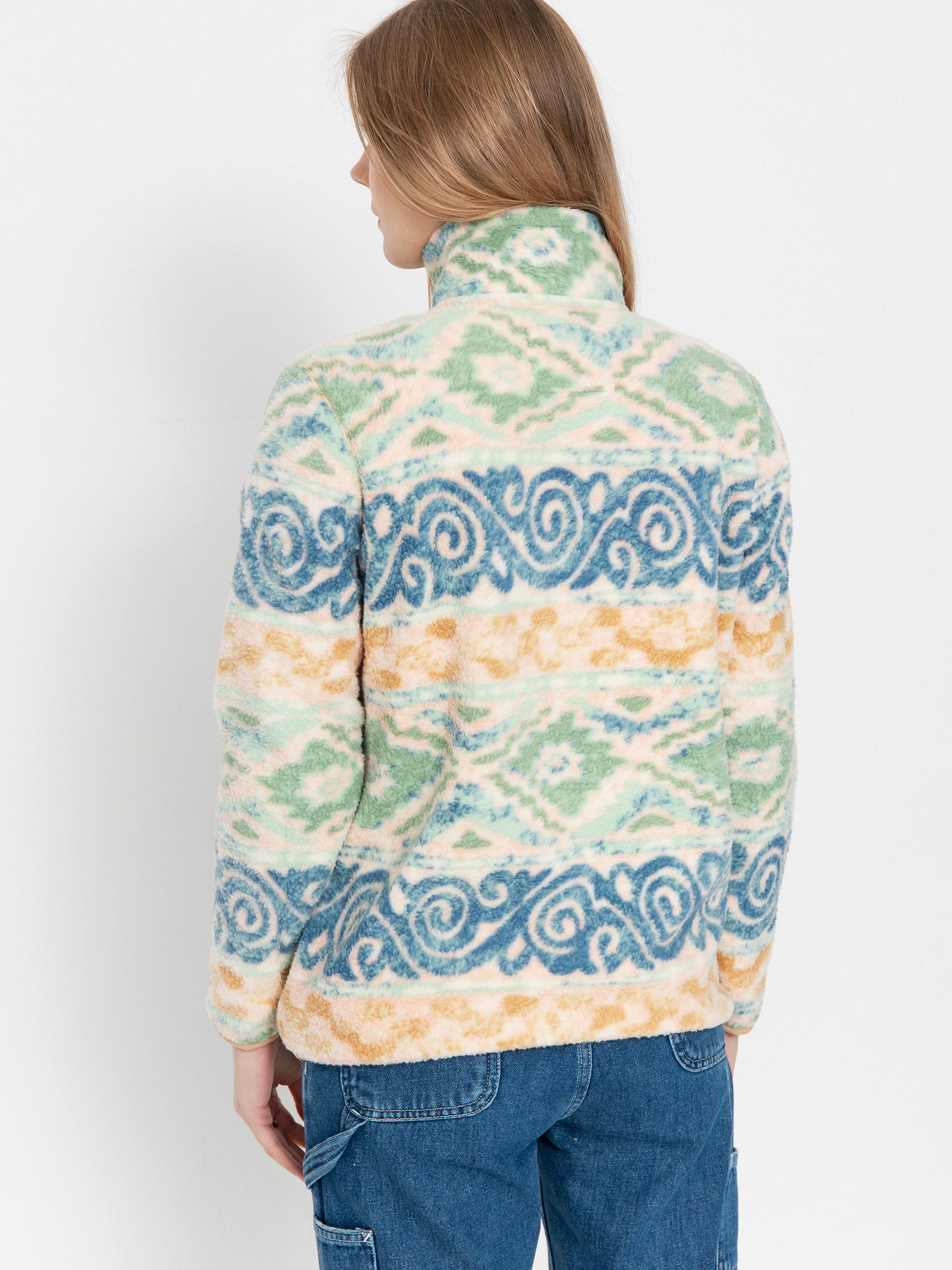 Pentru femei Hanorac din fleece Billabong Boundary Mock 3 (blue haze)