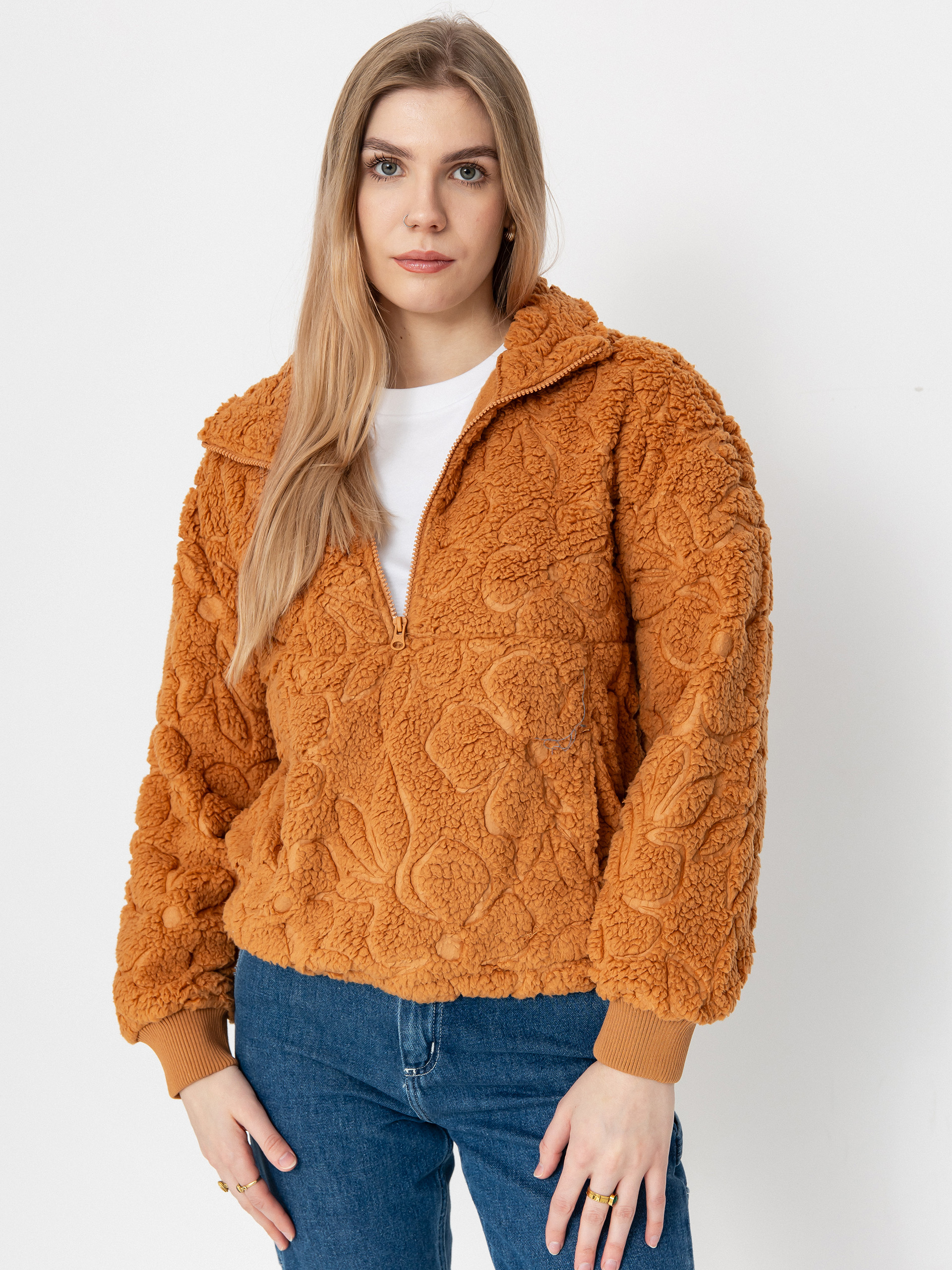 Hanorac din fleece Billabong Time Off Wmn (sandalwood)