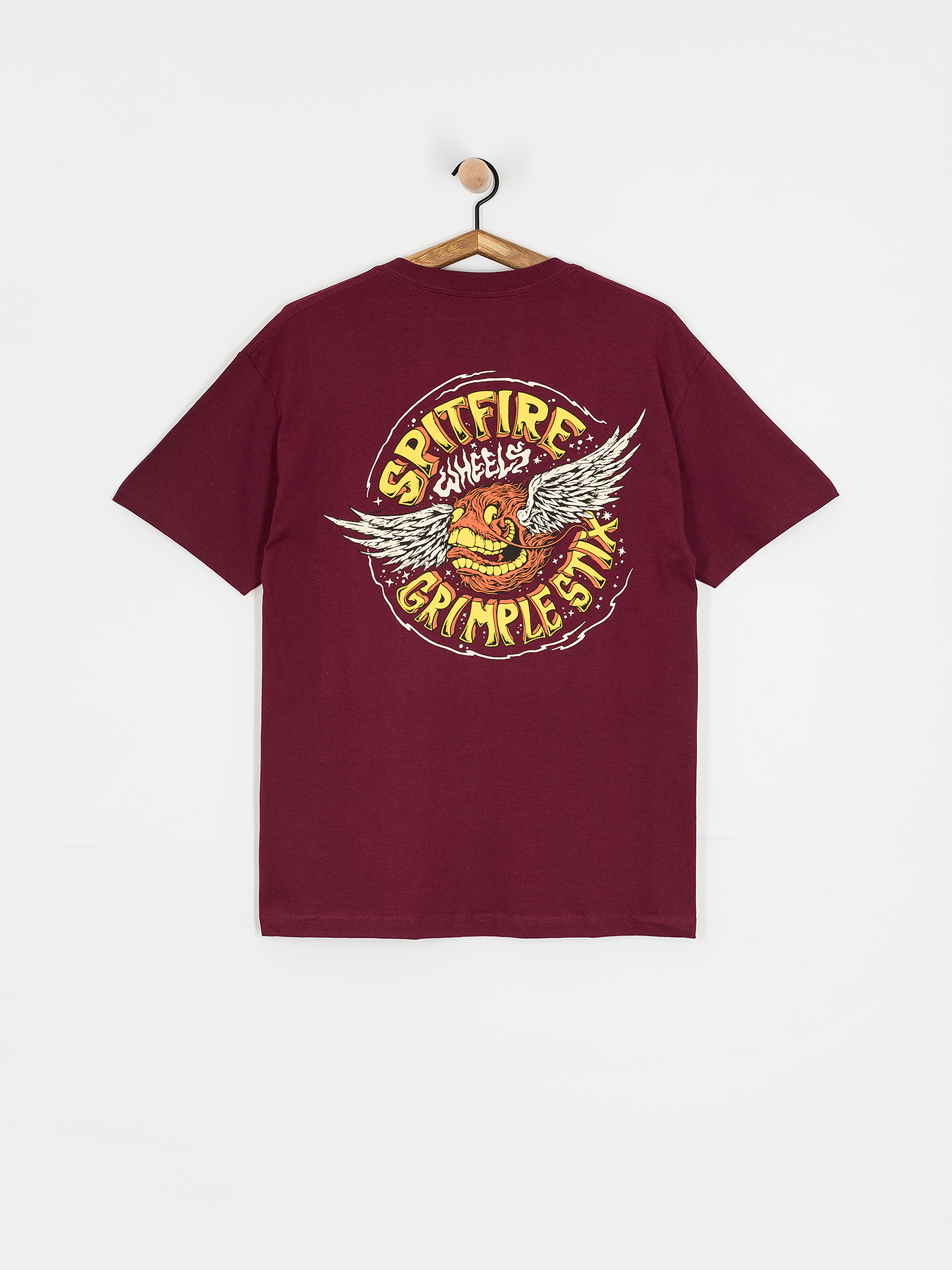 Tricou Spitfire Flying Grimple (burgundy)