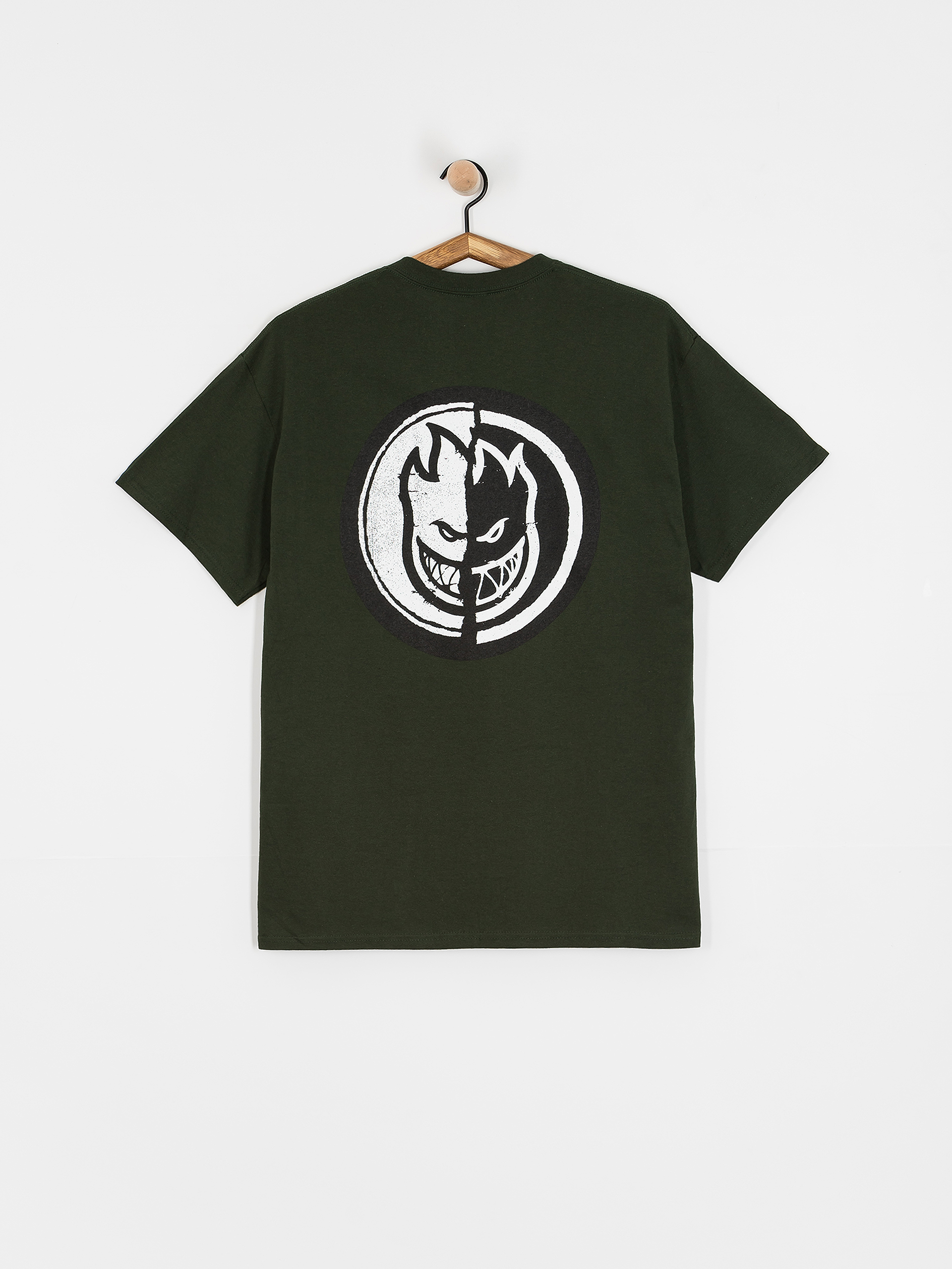 Tricou Spitfire Pkt Ying Yang Fr (green/black)