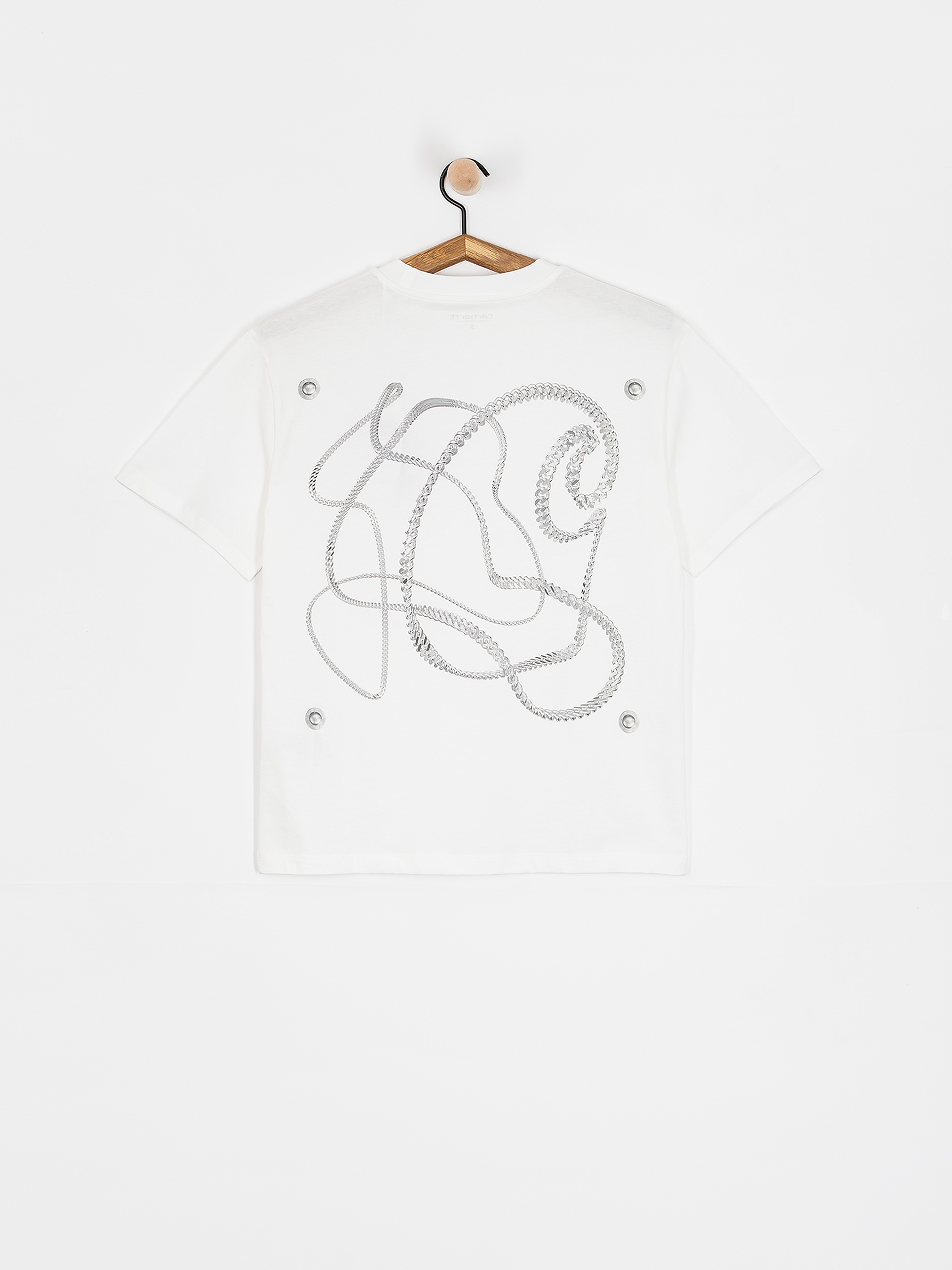 Tricou Carhartt WIP Chain Link Wmn (white/silver)