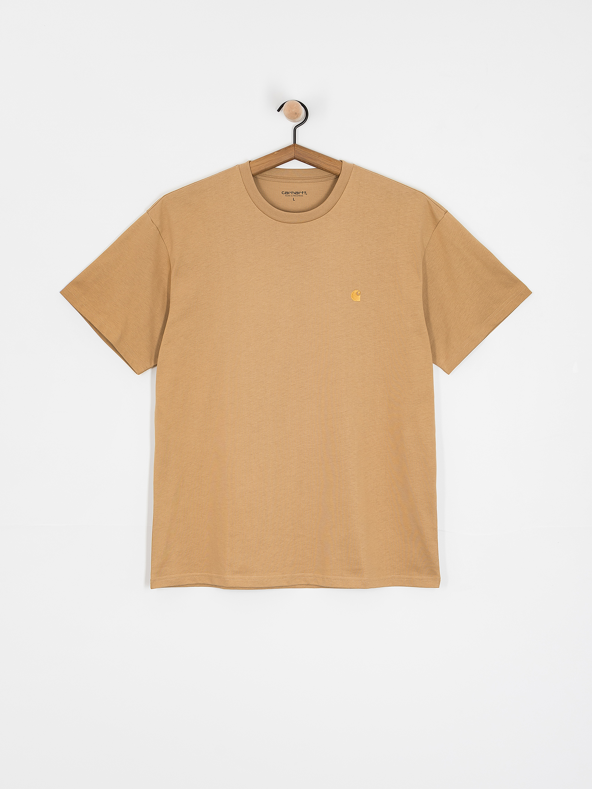 Tricou Carhartt WIP Chase (dusty h brown/gold)