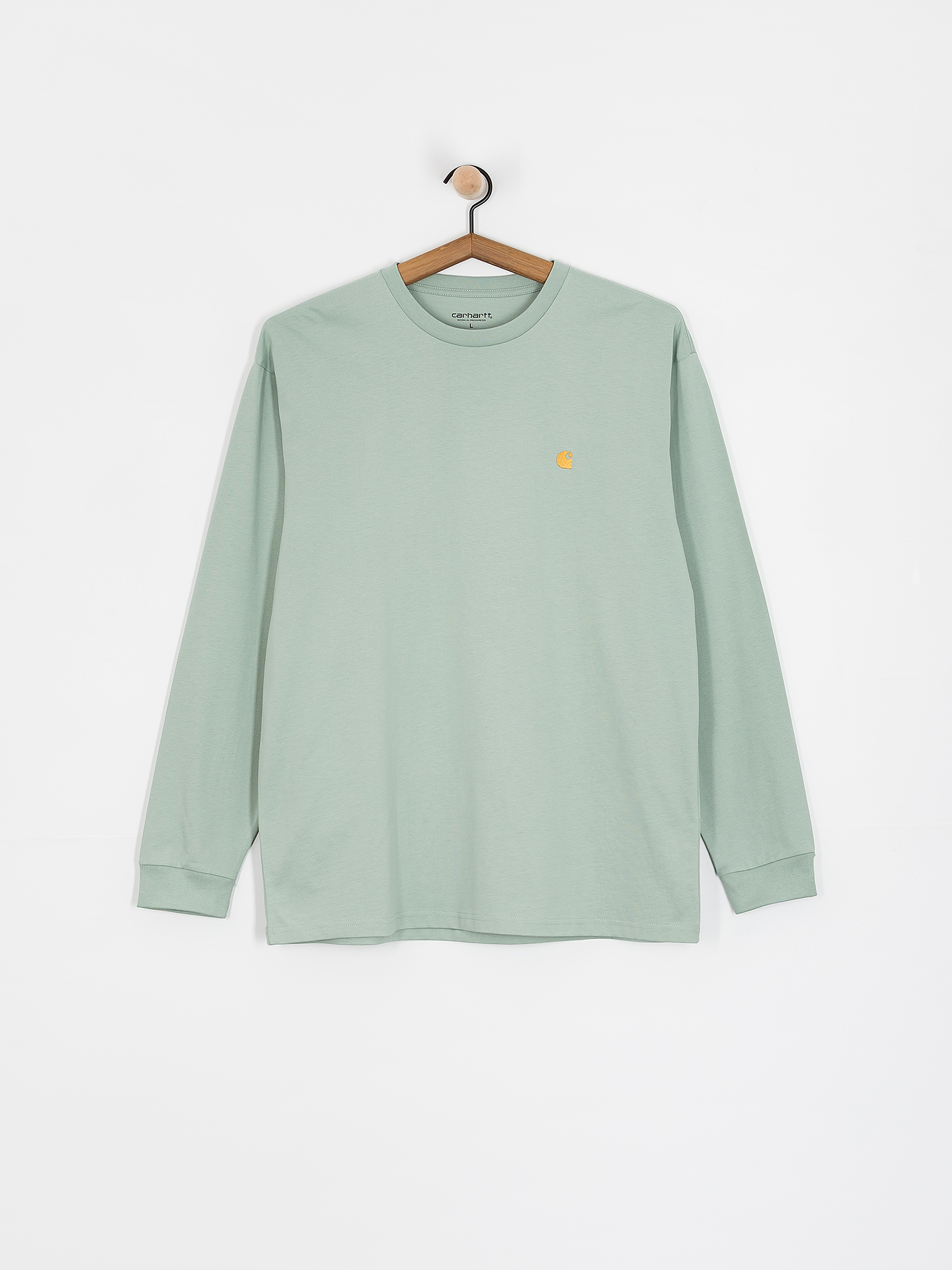 Longsleeve Carhartt WIP Chase (frosted green/gold)