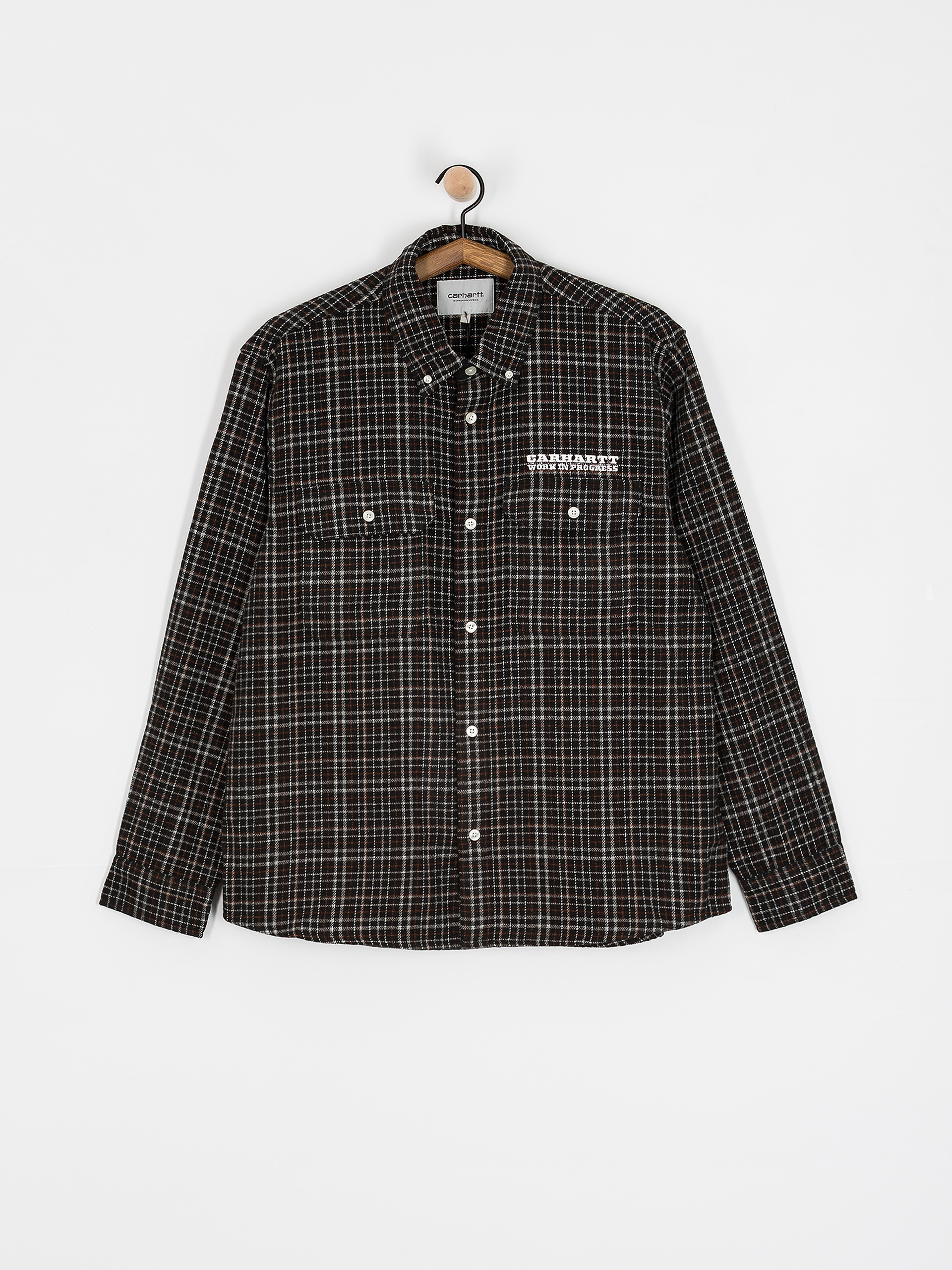 Cămașă Carhartt WIP Runaway Millett (millett check black/wax)