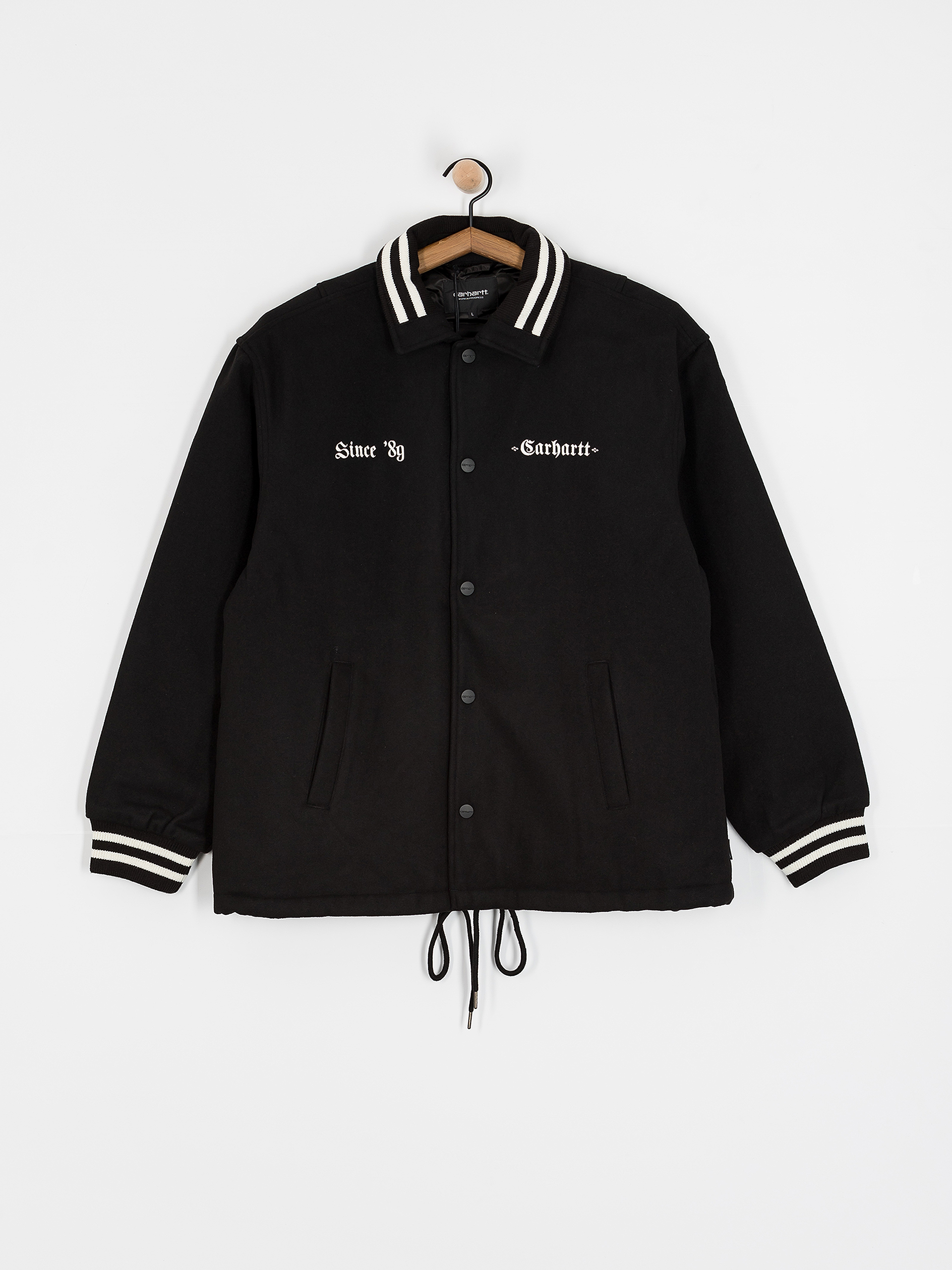 Geacă Carhartt WIP Wool Coach (black/wax)