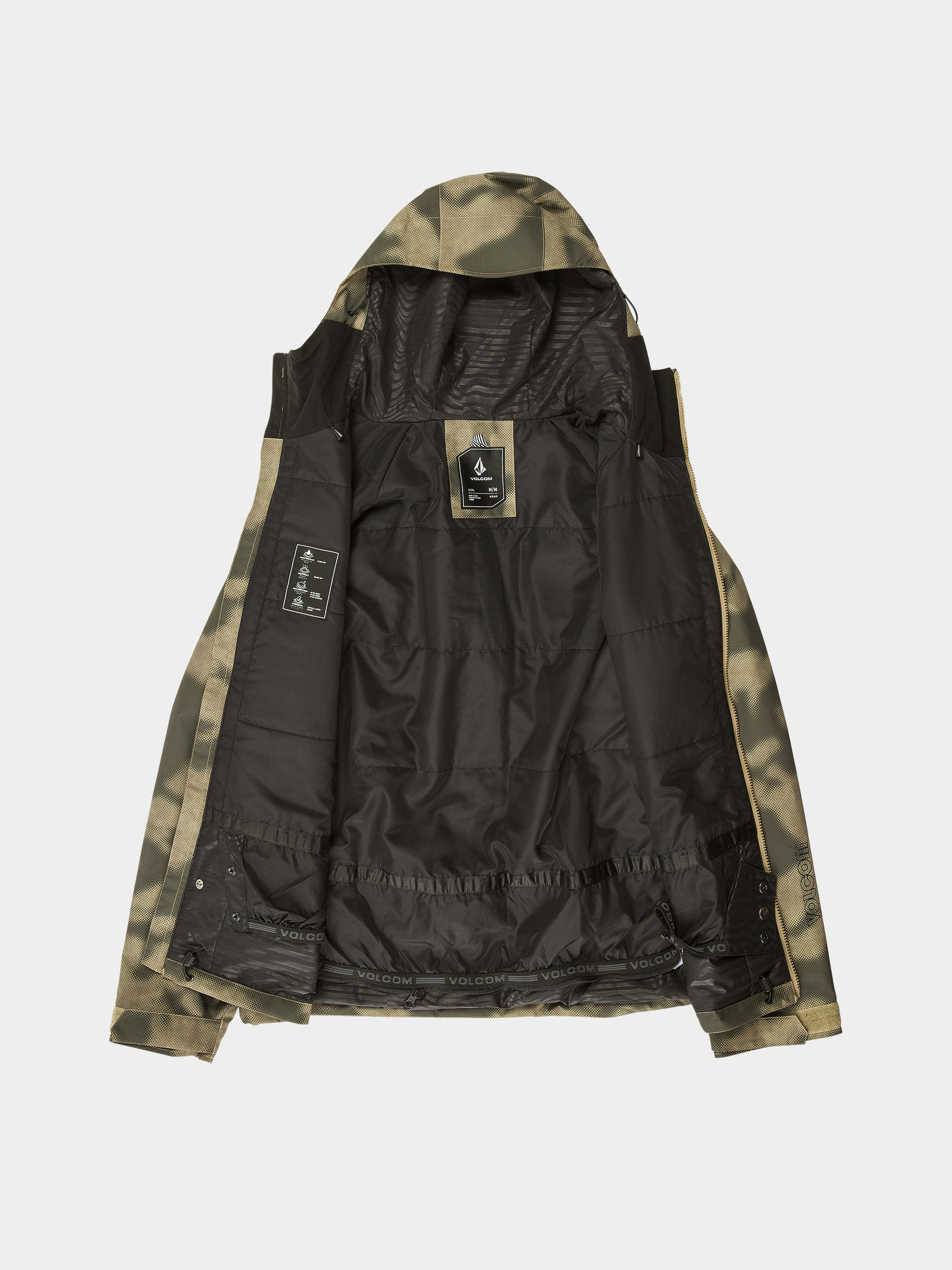 Pentru bărbați Geacă de snowboard Volcom 2836 Ins (camouflage)