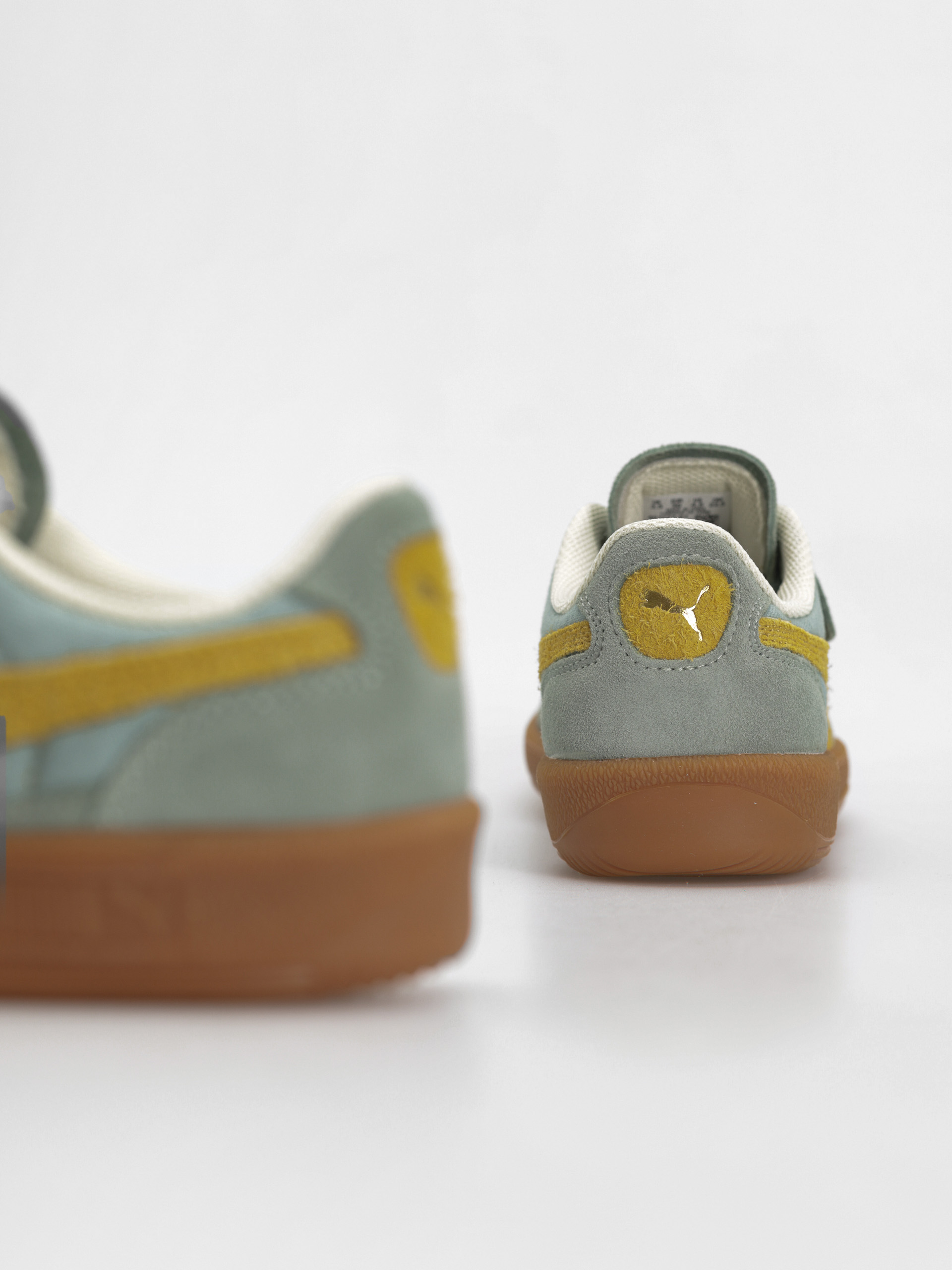 Pantofi Puma Palermo Weathered (green moon sunny yellow)