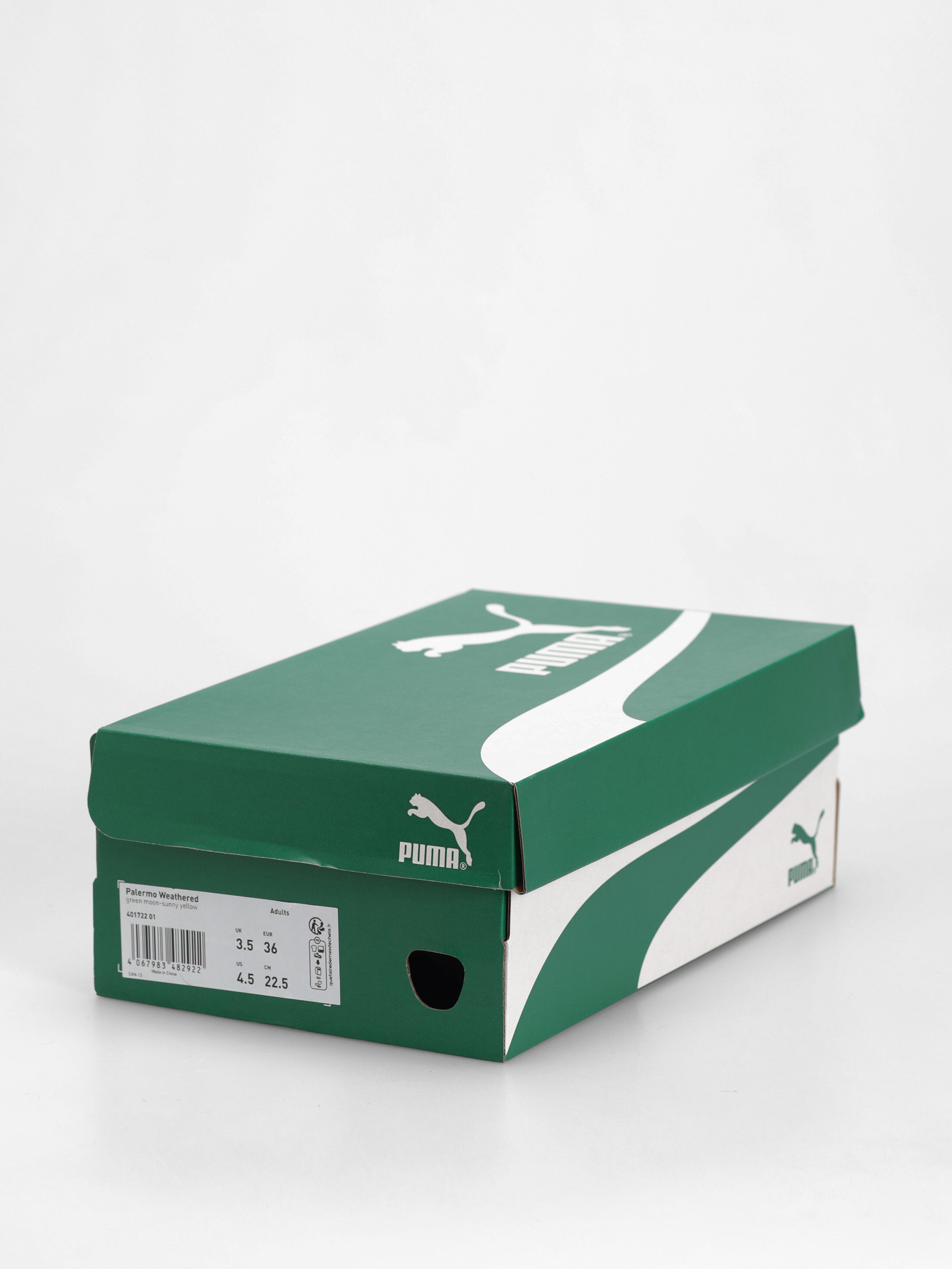 Pantofi Puma Palermo Weathered (green moon sunny yellow)