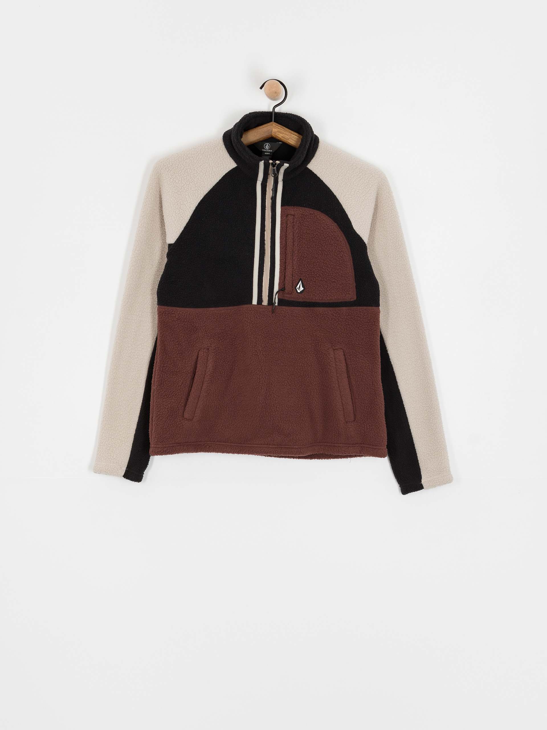 Hanorac termic Volcom Demi Half Zip Wmn (mahogany)