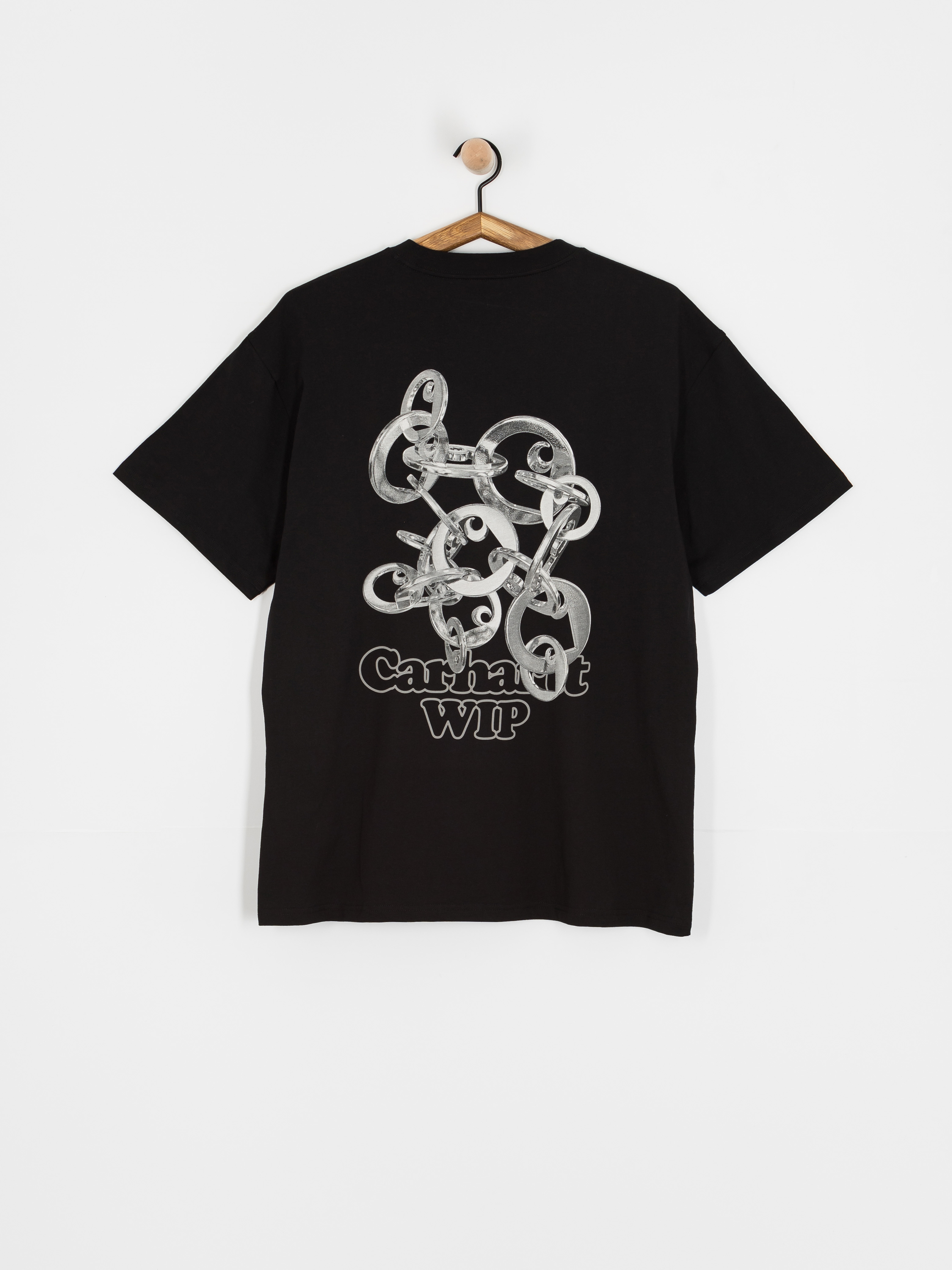 Tricou Carhartt WIP Linked Charms (black/silver)