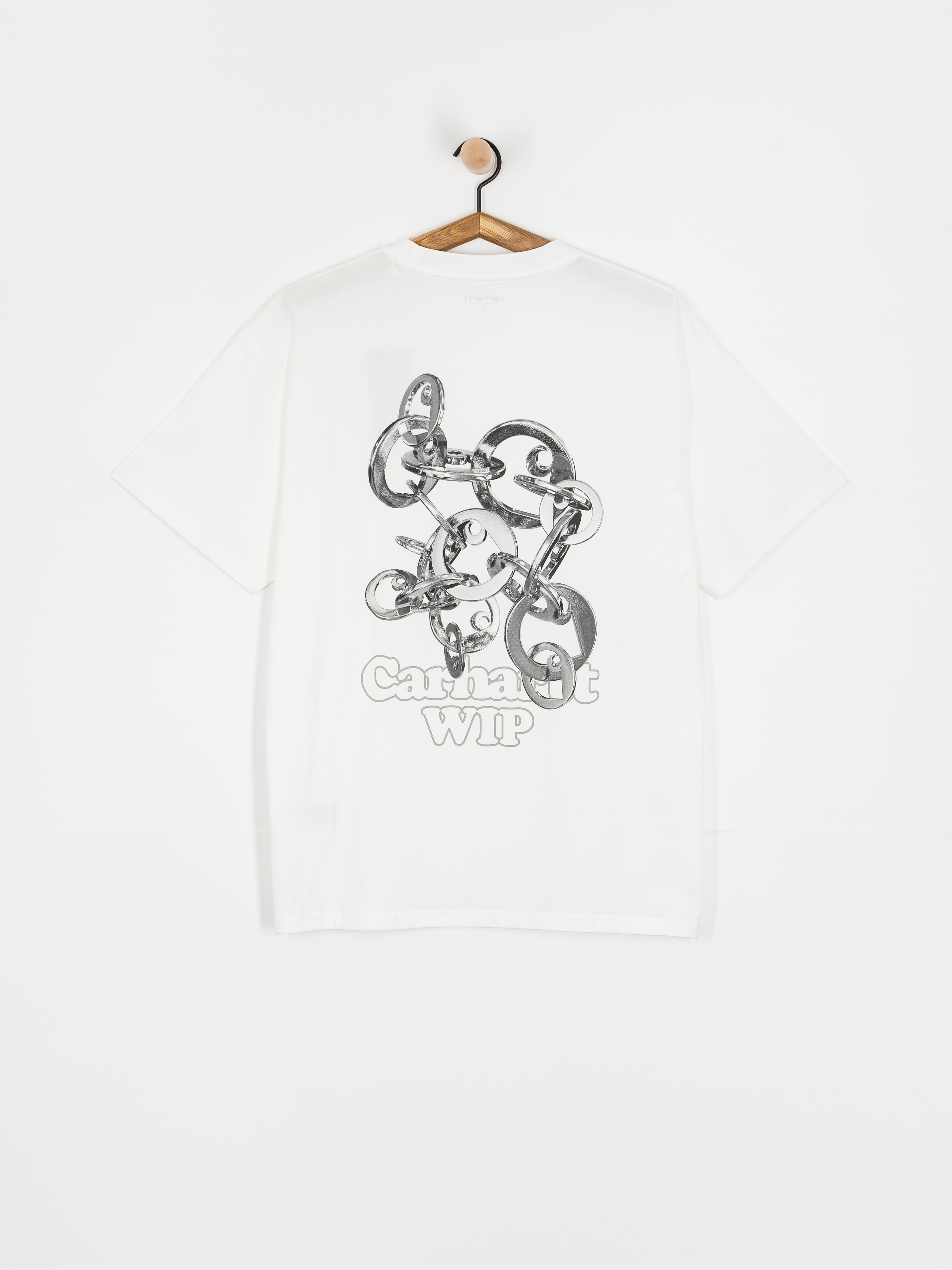 Tricou Carhartt WIP Linked Charms (white/silver)