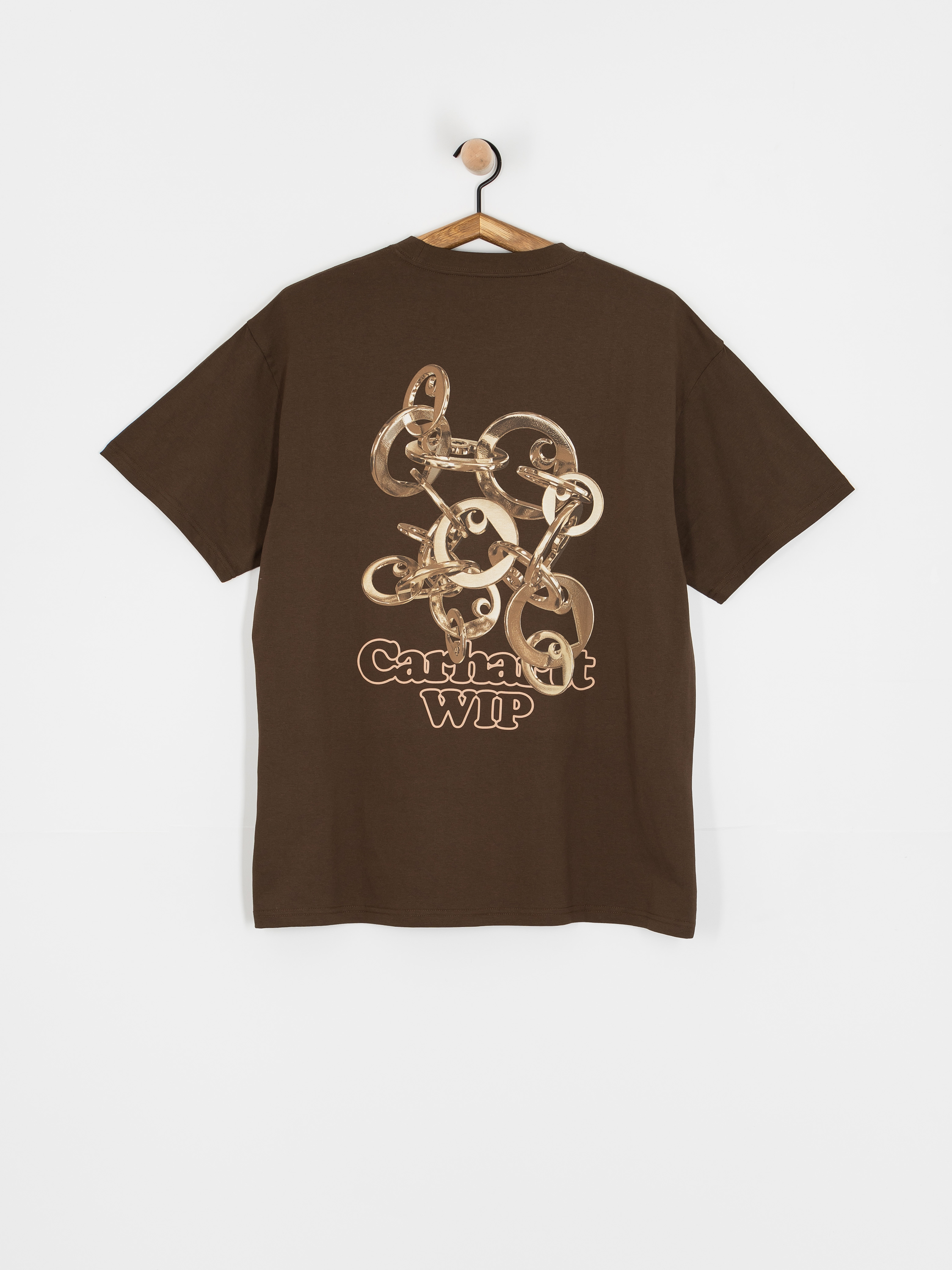 Tricou Carhartt WIP Linked Charms (liberica/gold)