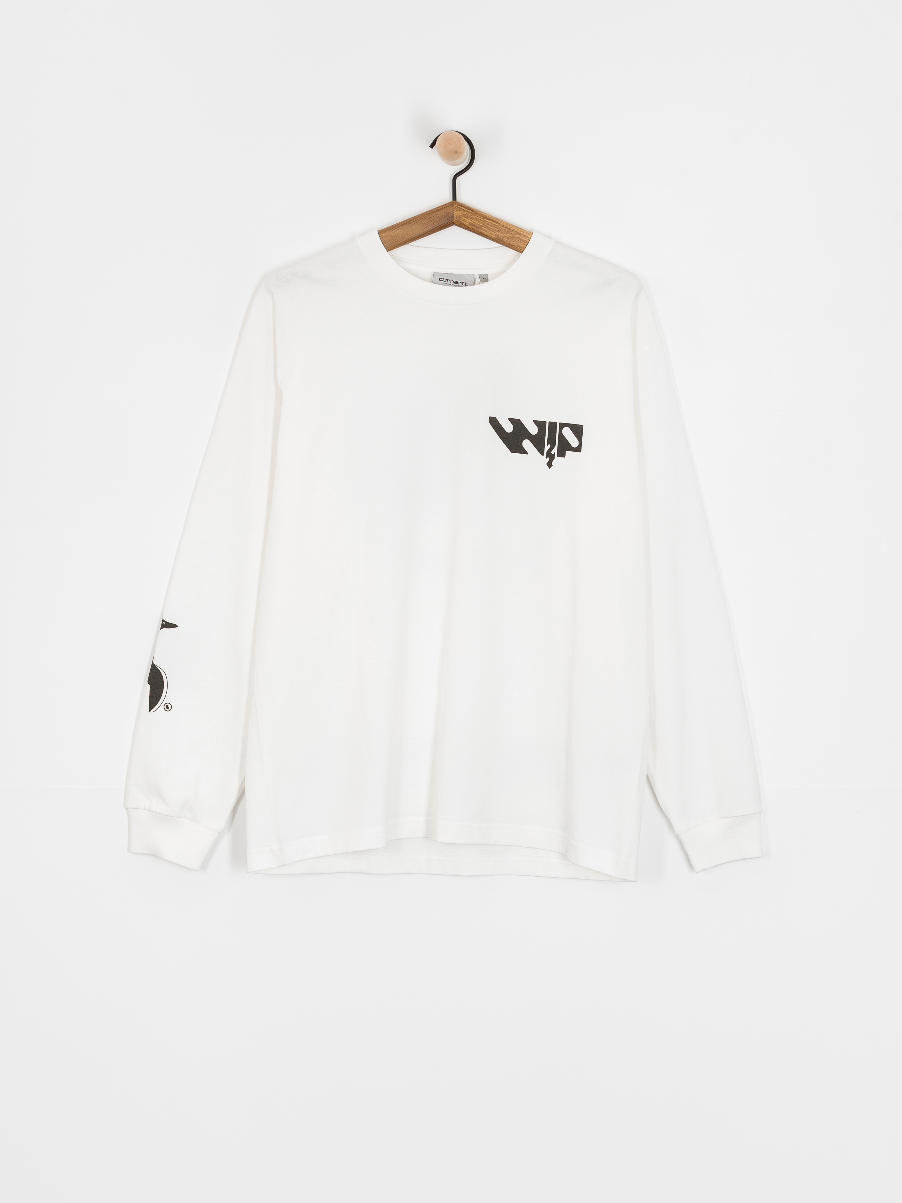 Longsleeve Carhartt WIP Industry (white/black)