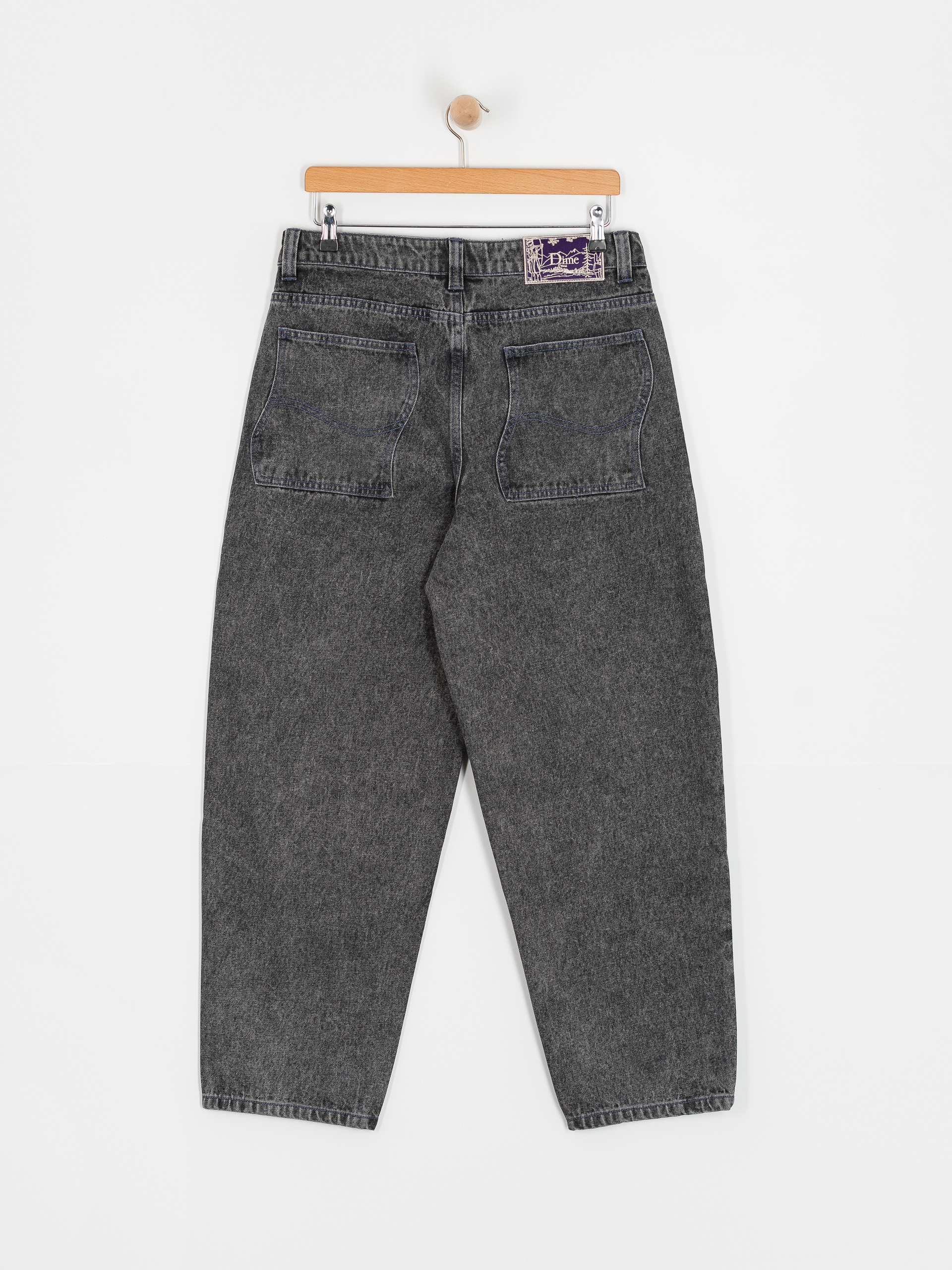 Pantaloni Dime Classic Baggy Denim (faded black)