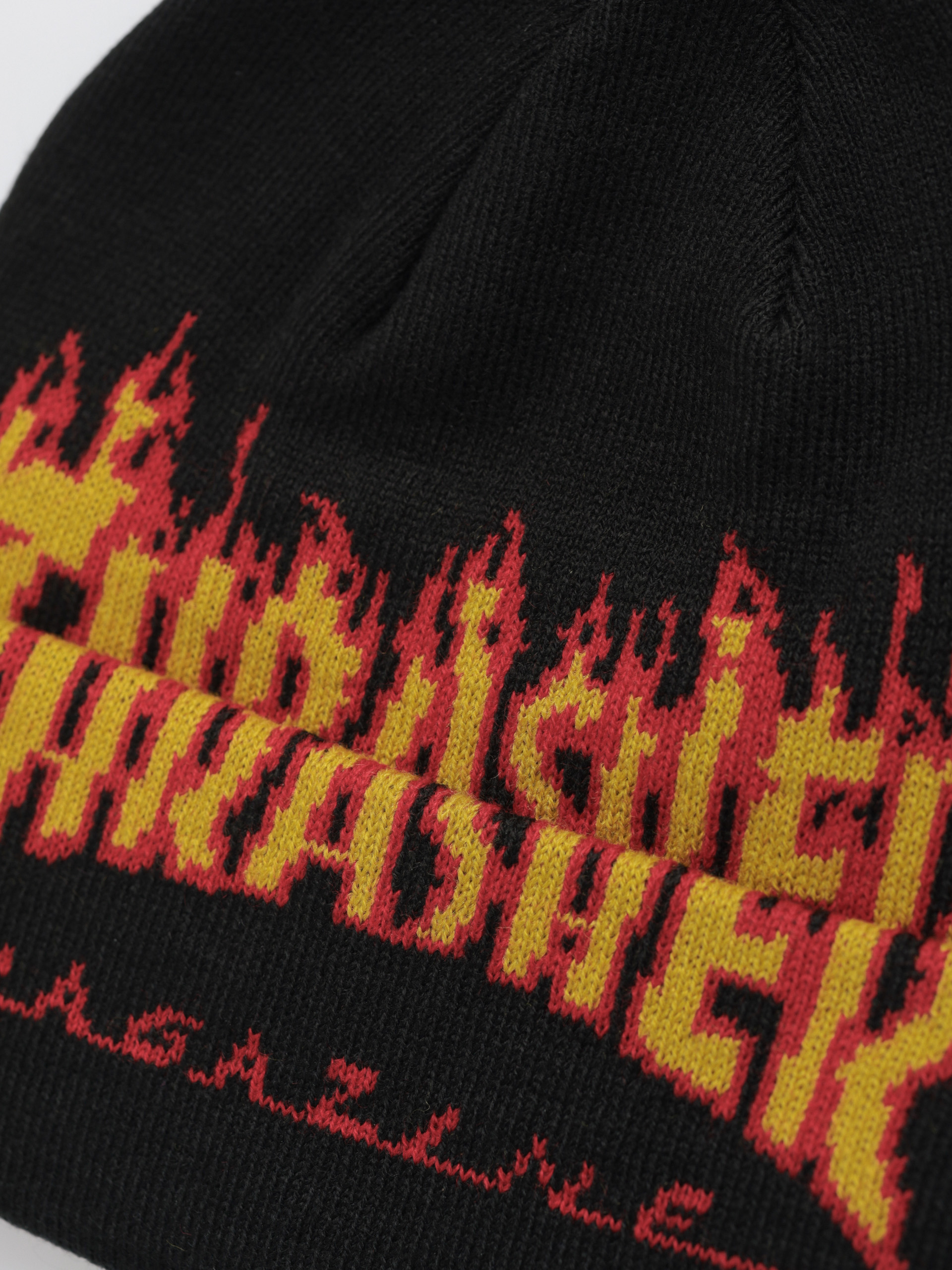 Căciulă Thrasher X Toy Machine Flame Fold (black)