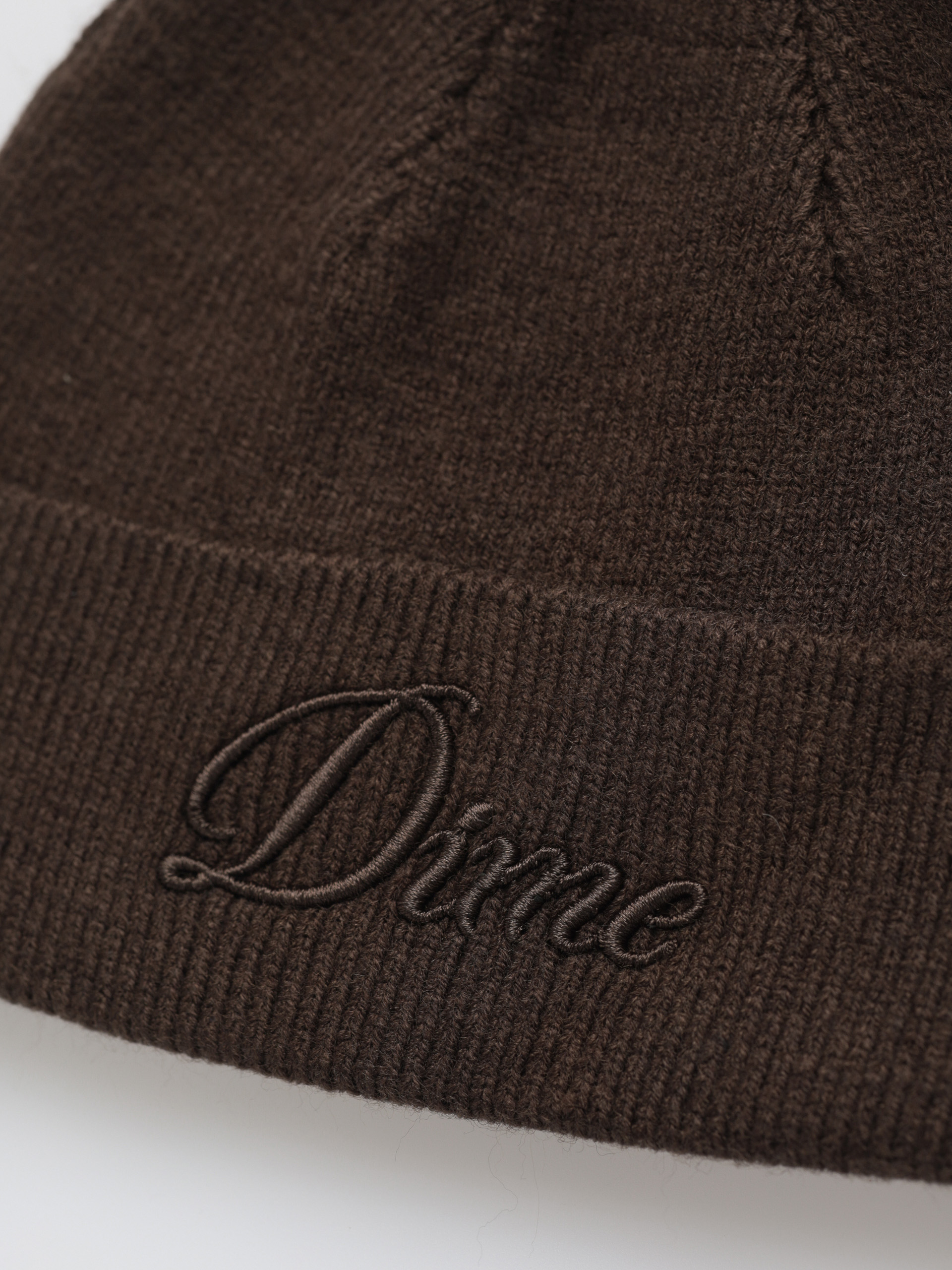 Căciulă Dime Cursive Wool Fold (dark brown)