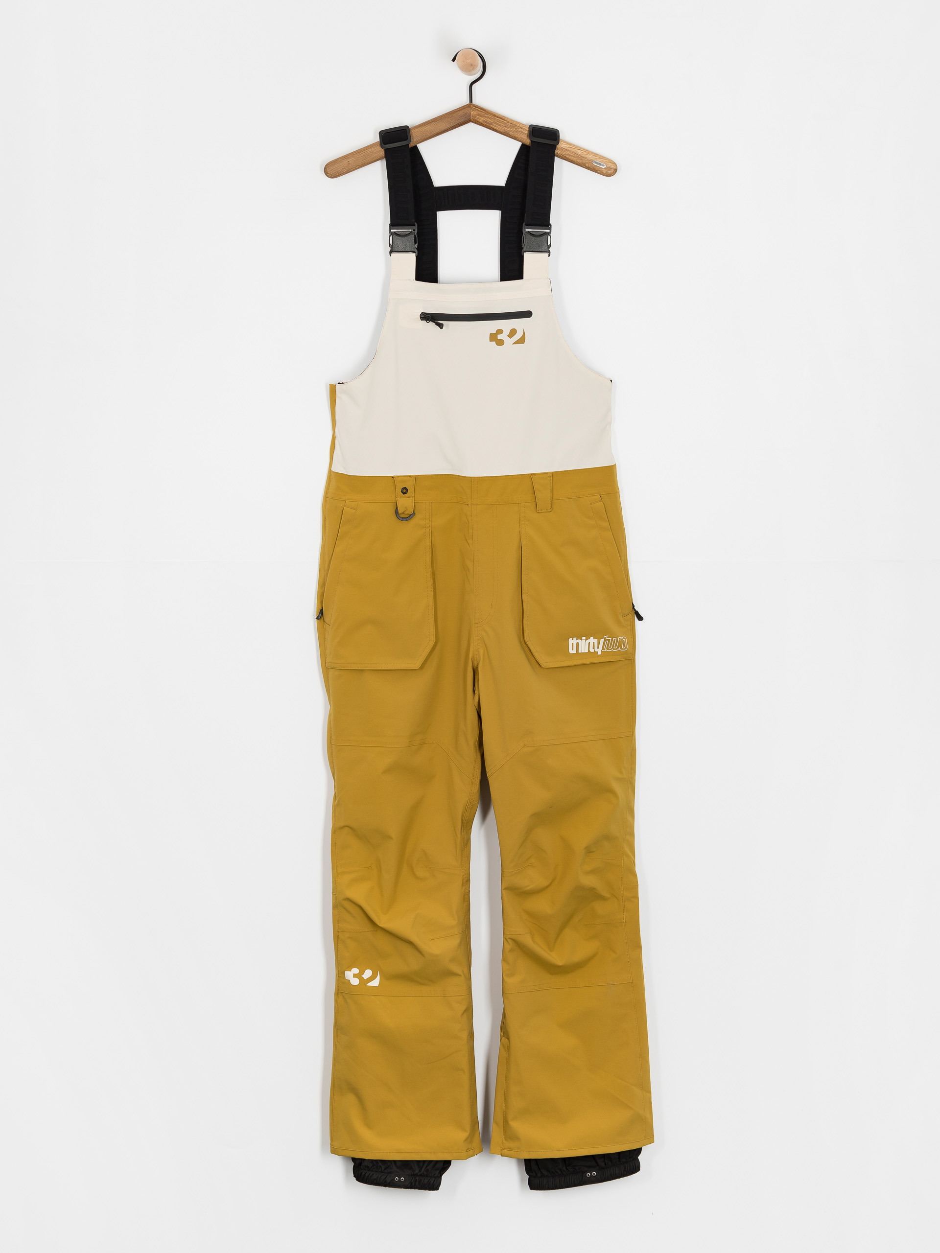 Pantaloni pentru snowboard ThirtyTwo Basement Bib JR (tan)