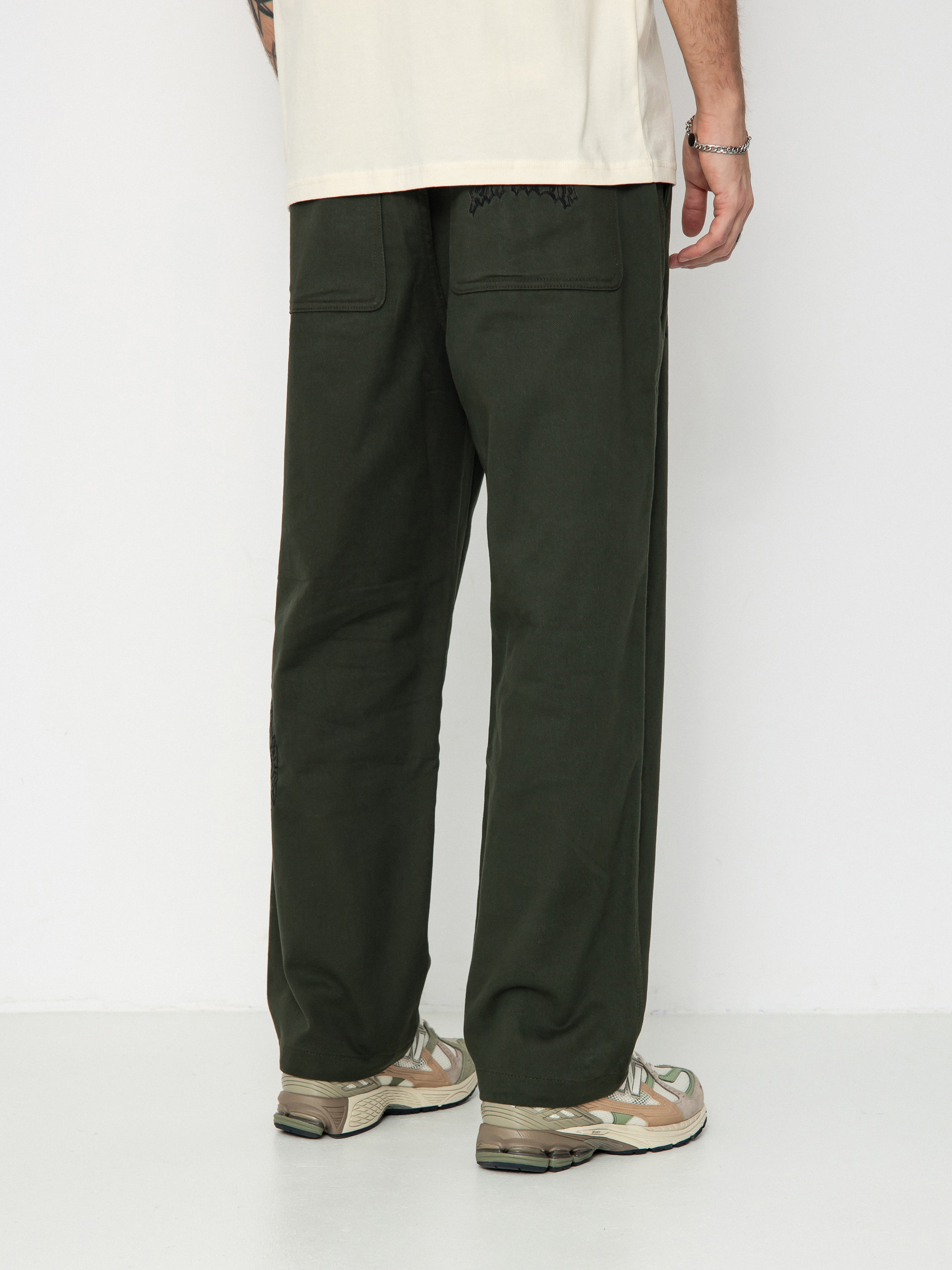 Pantaloni RipNDip Mother Nerm Twill (dark olive)