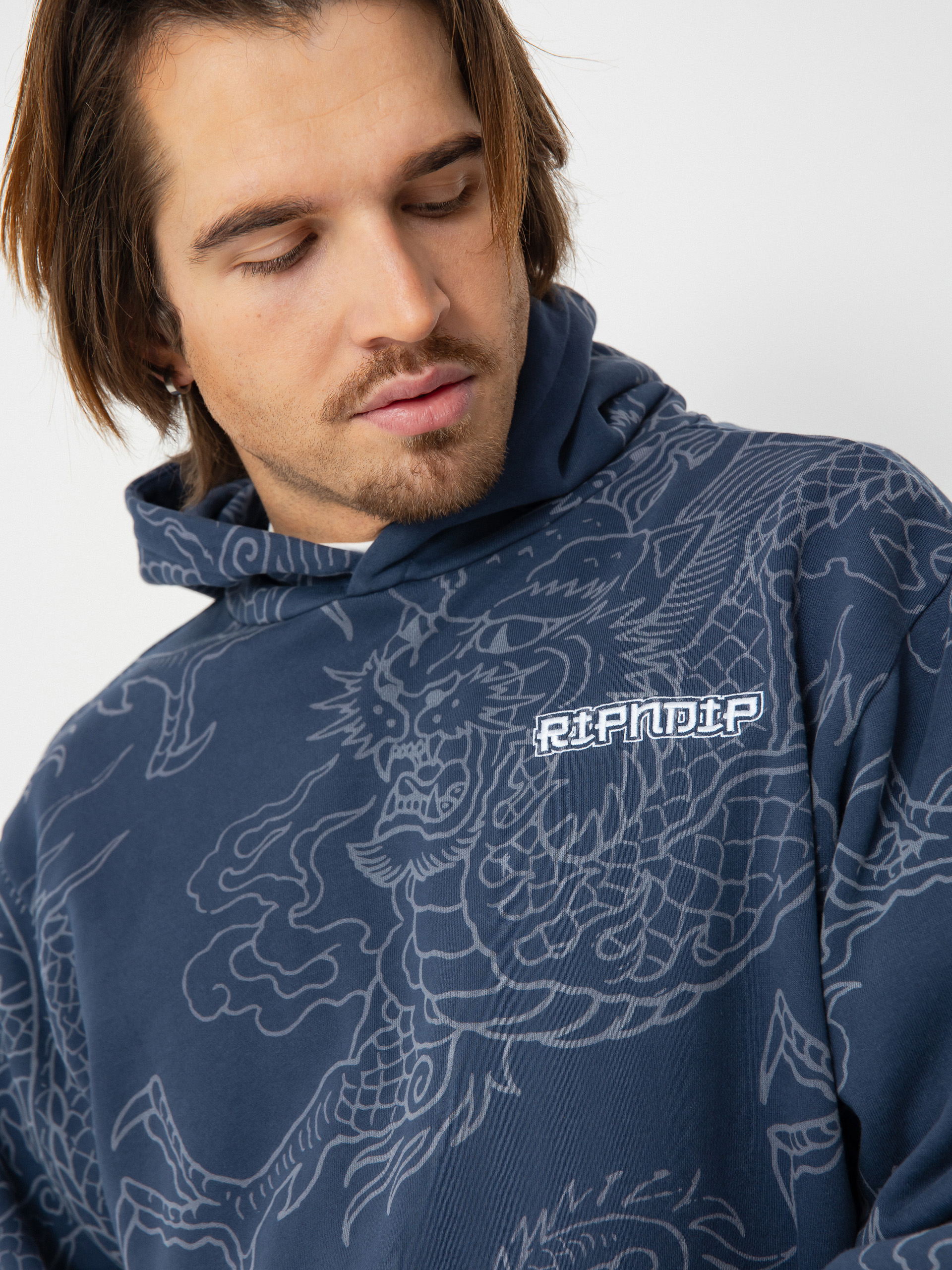 Hanorac cu glugă RipNDip Haku HD (navy)