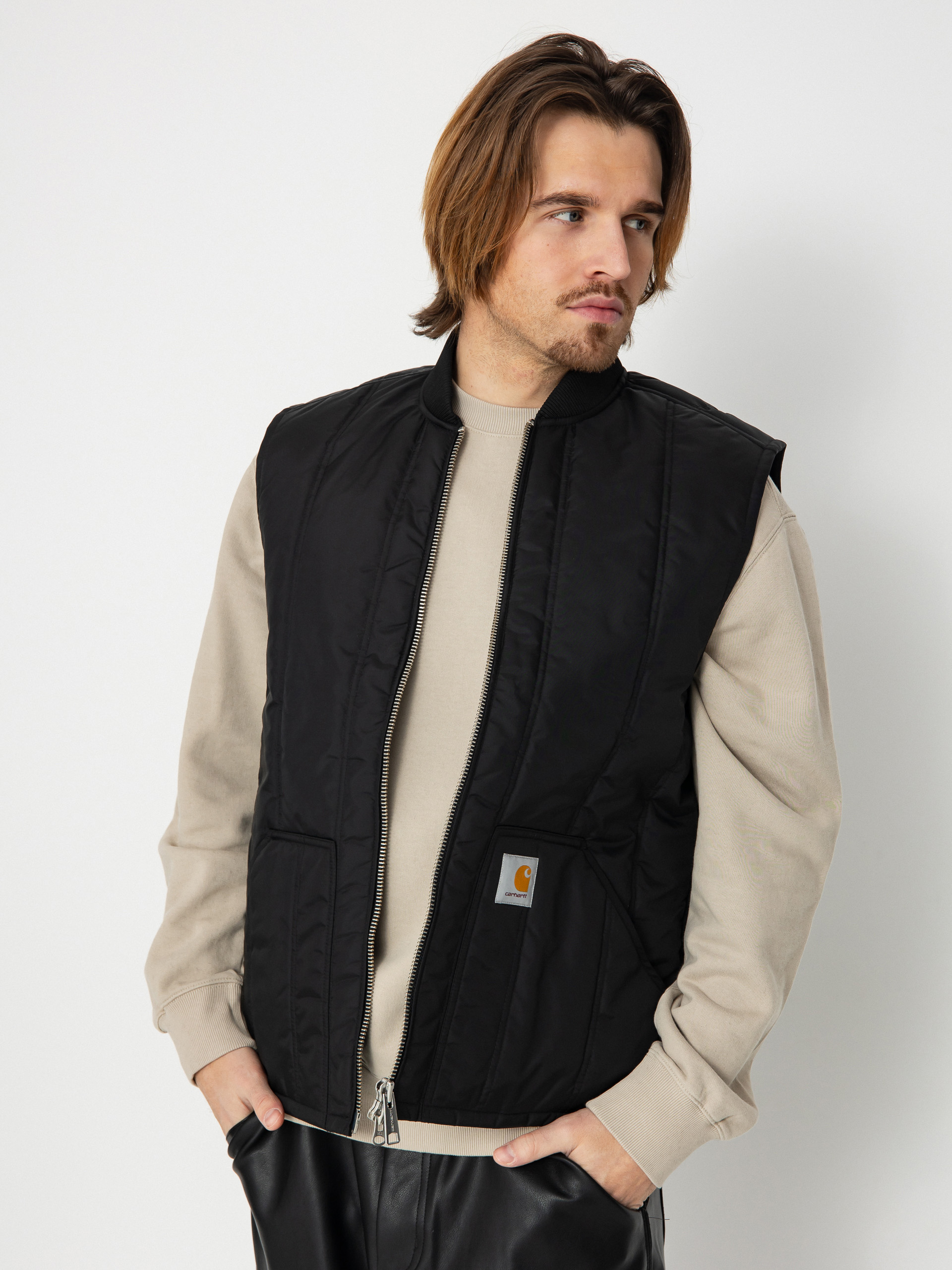 Vestă Carhartt WIP Lachlan Vest (black)