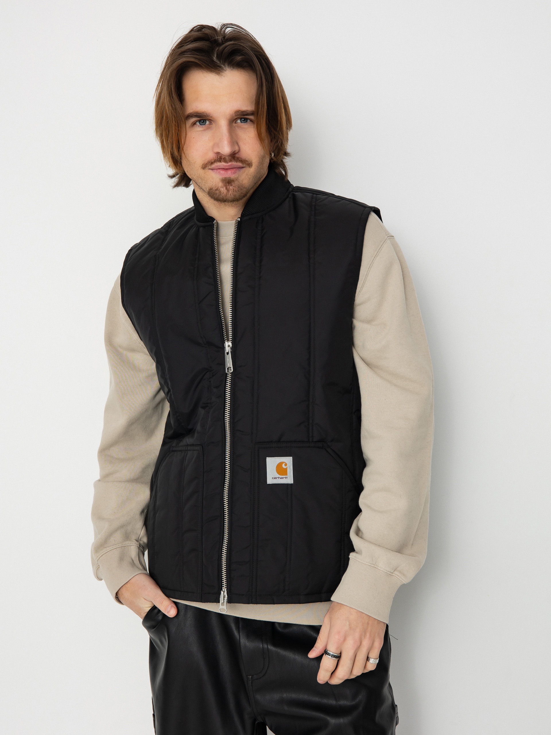 Vestă Carhartt WIP Lachlan Vest (black)