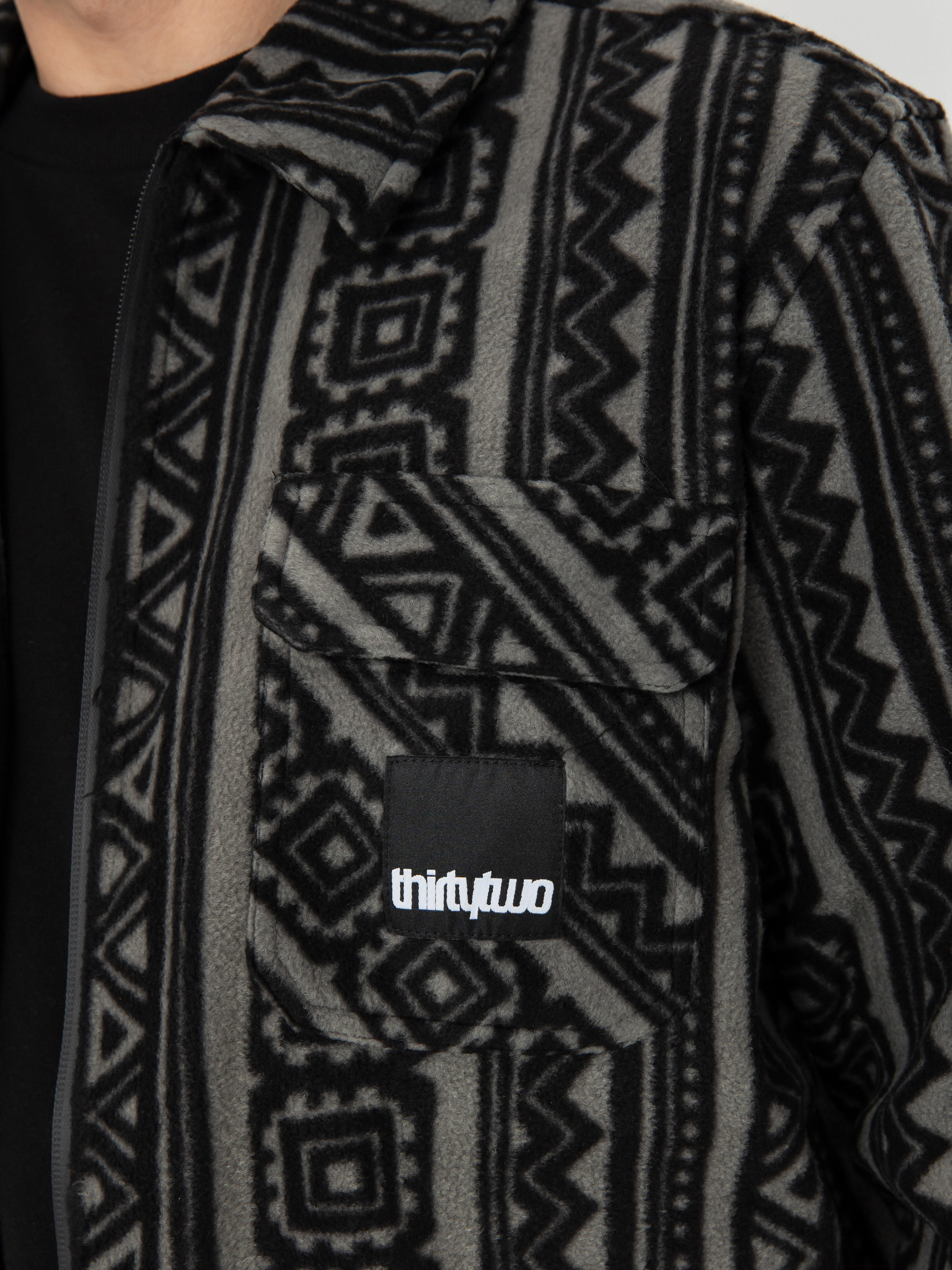 Cămașă ThirtyTwo Rest Stop Zip Up (black/charcoal)