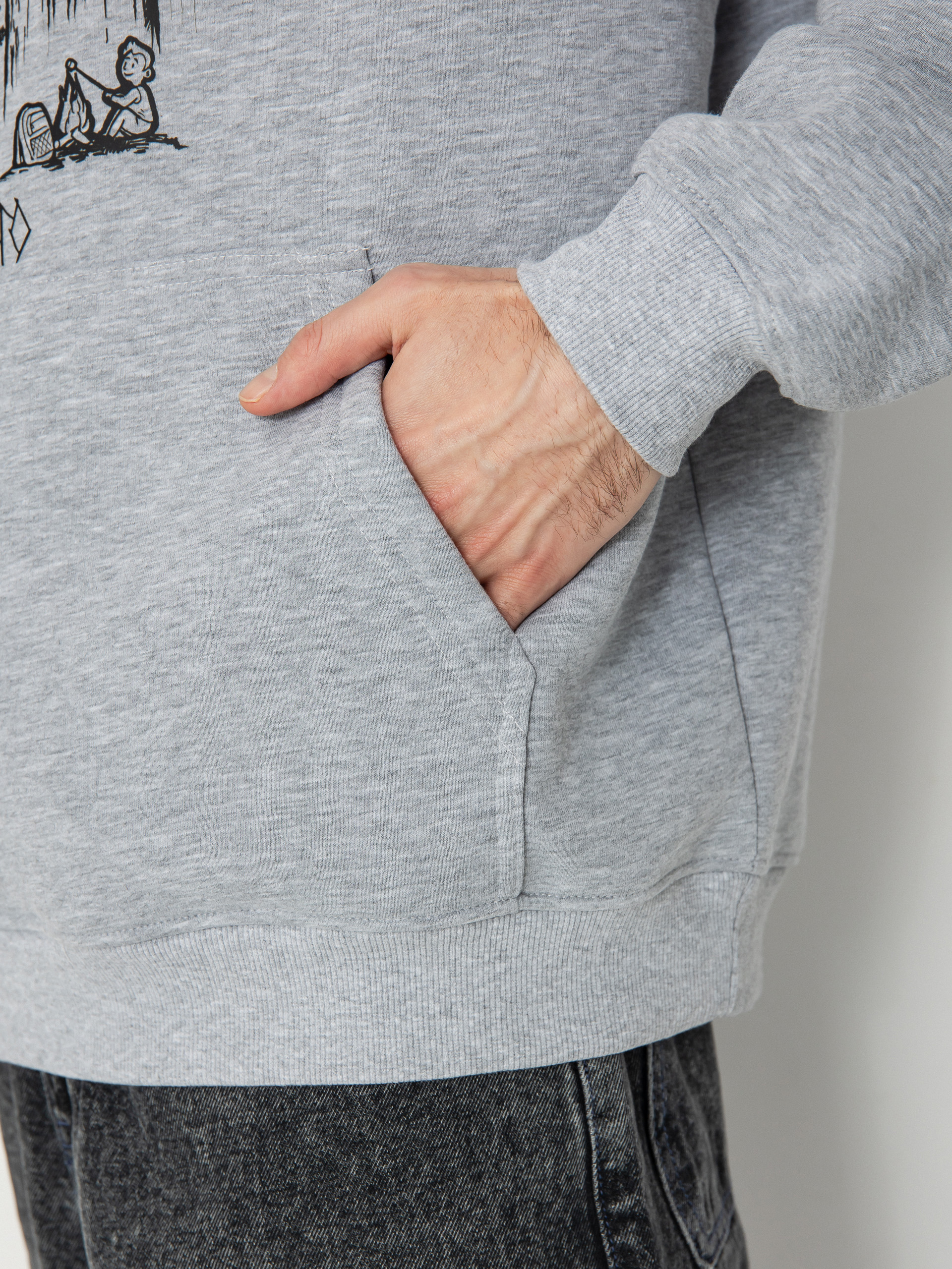 Hanorac cu glugă Palto Crypid HD (grey)