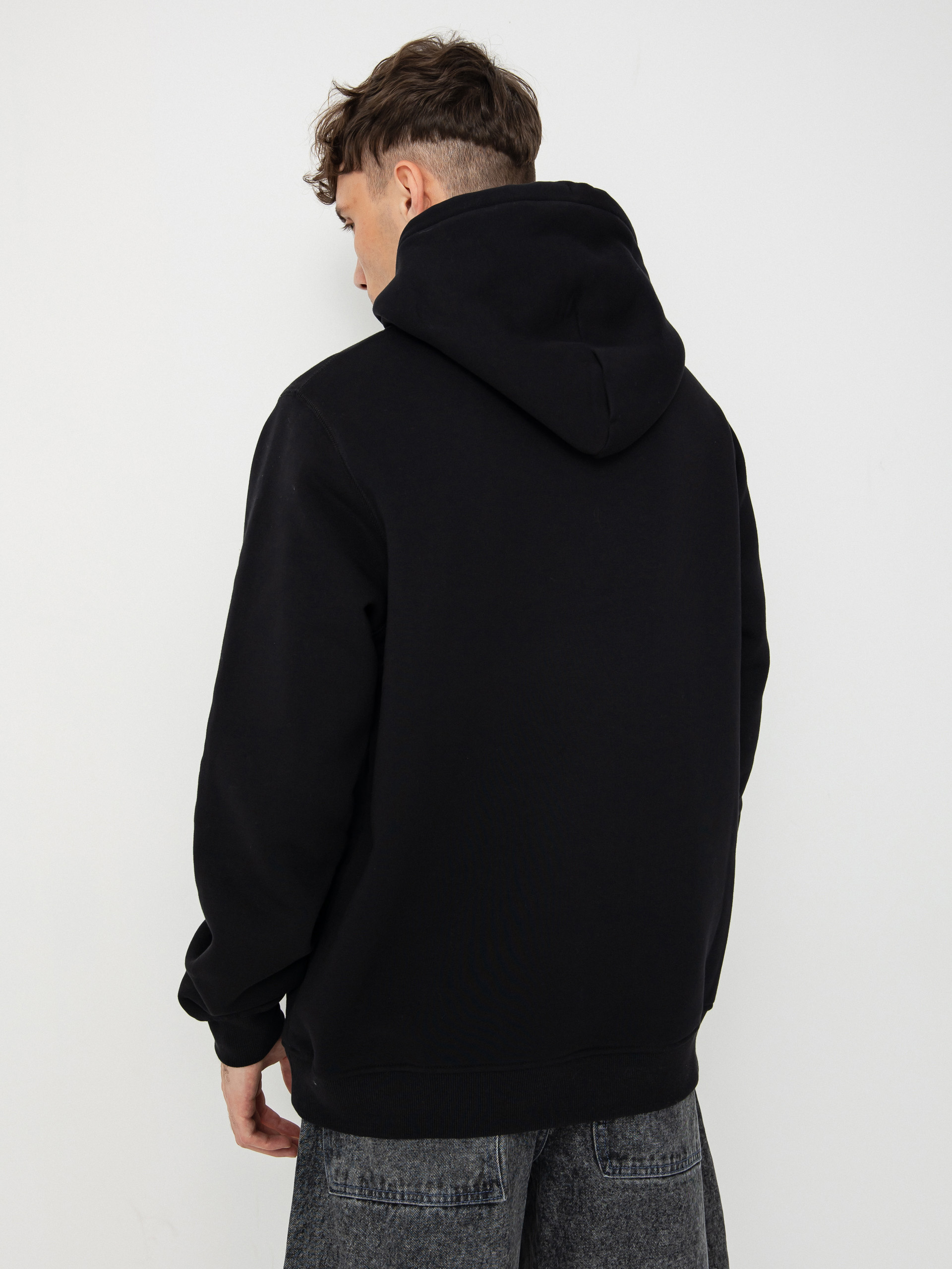 Hanorac cu glugă Palto Topography HD (black)