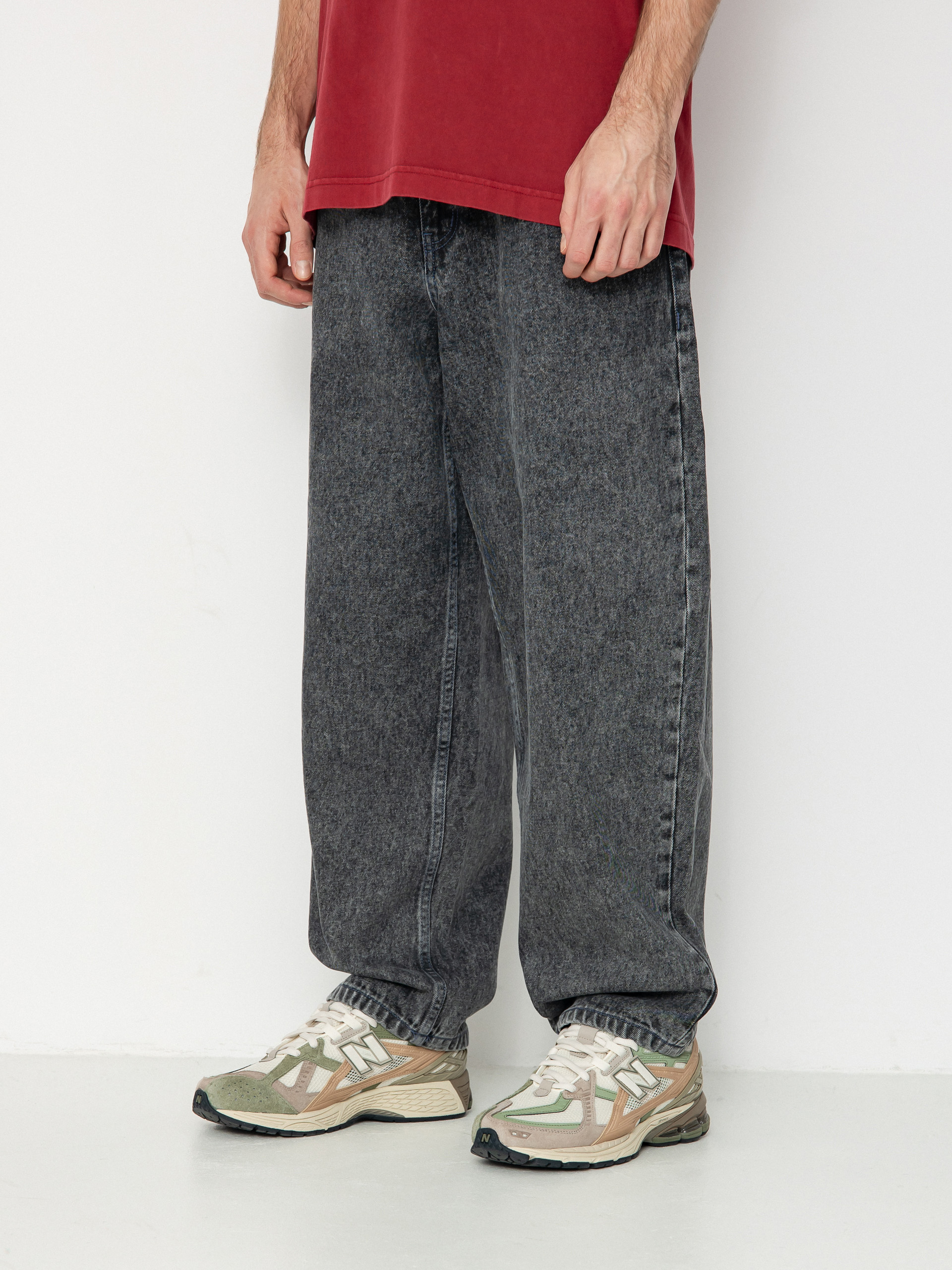 Pantaloni Dime Classic Baggy Denim - negru (faded black)