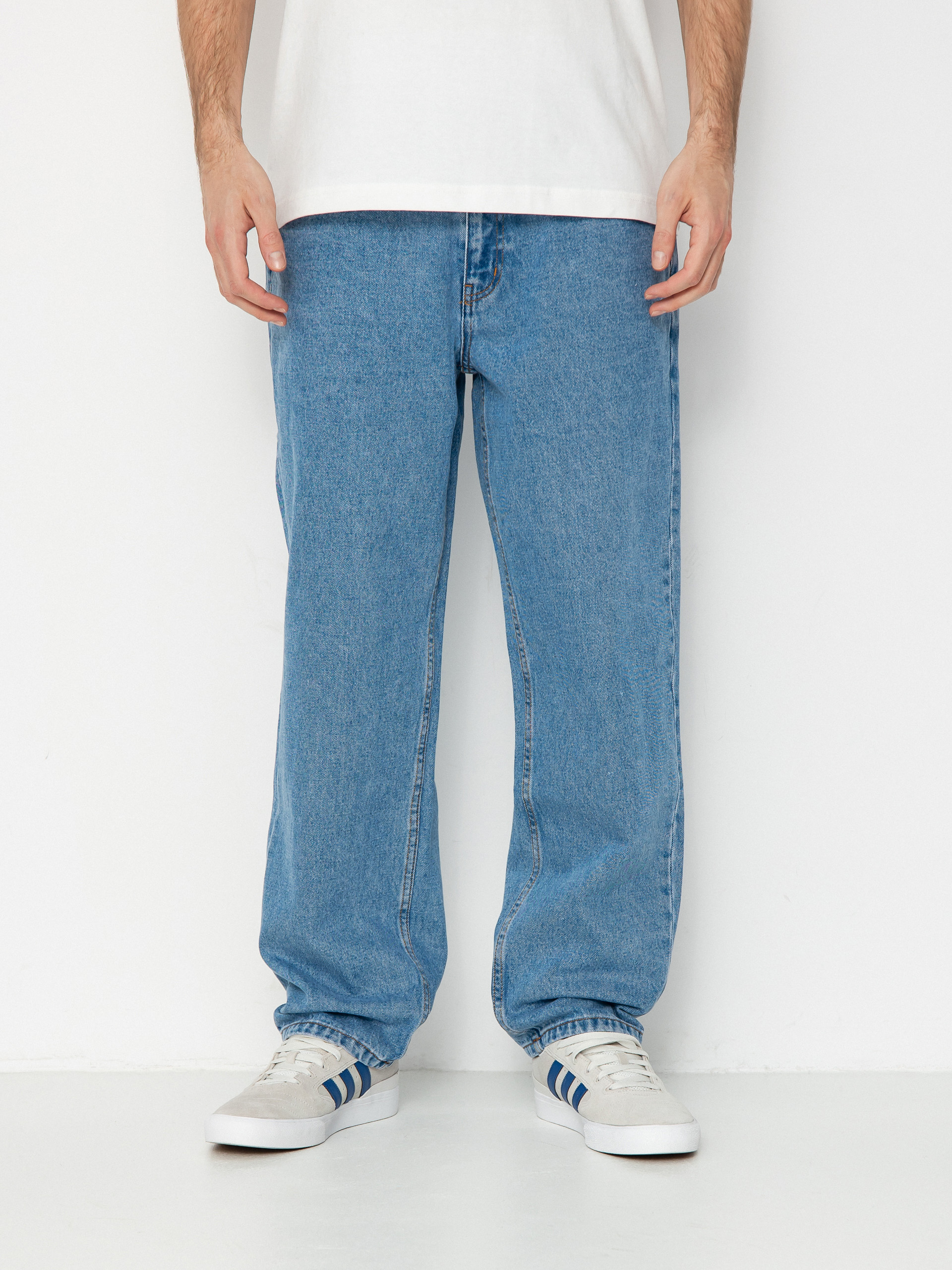 Pantaloni Dime Classic Relaxed Denim - albastru (blue washed)