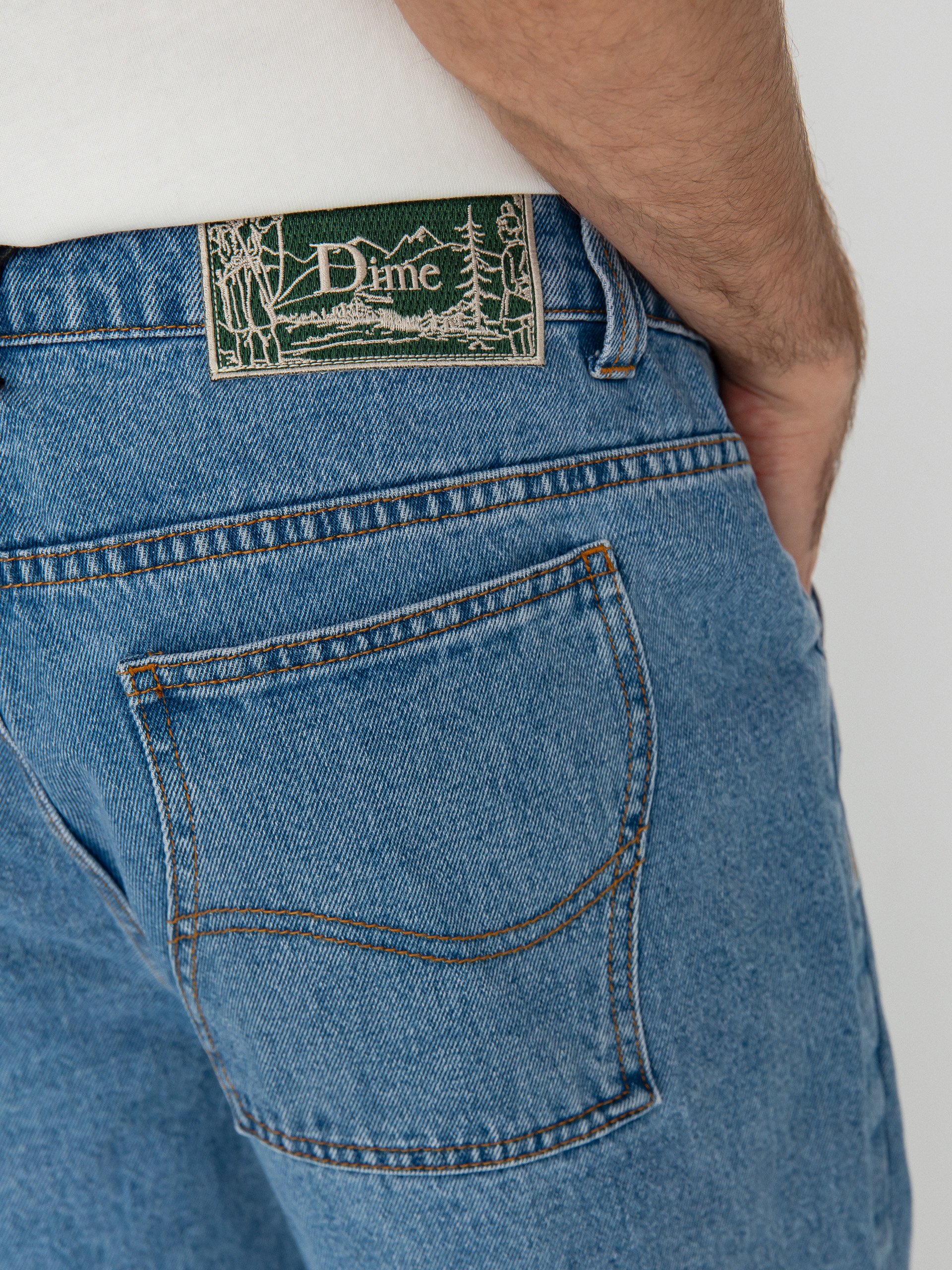Pantaloni Dime Classic Relaxed Denim (blue washed)