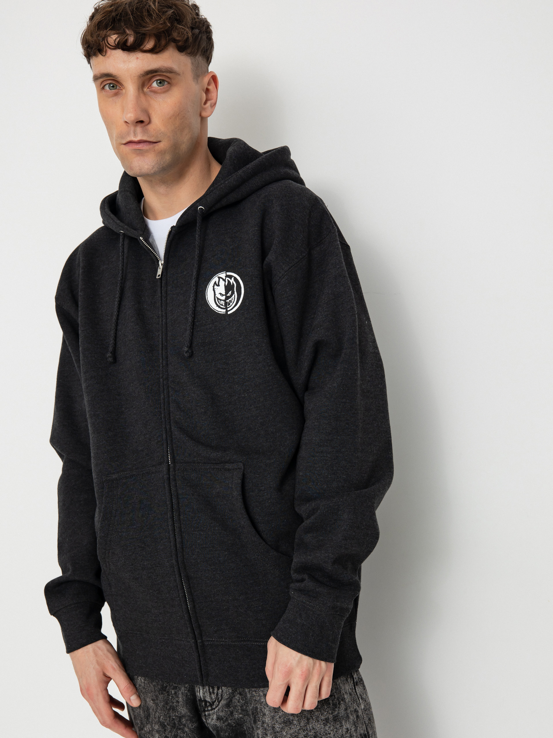 Hanorac cu glugă Spitfire Yin Yang ZHD (charcoal/black)