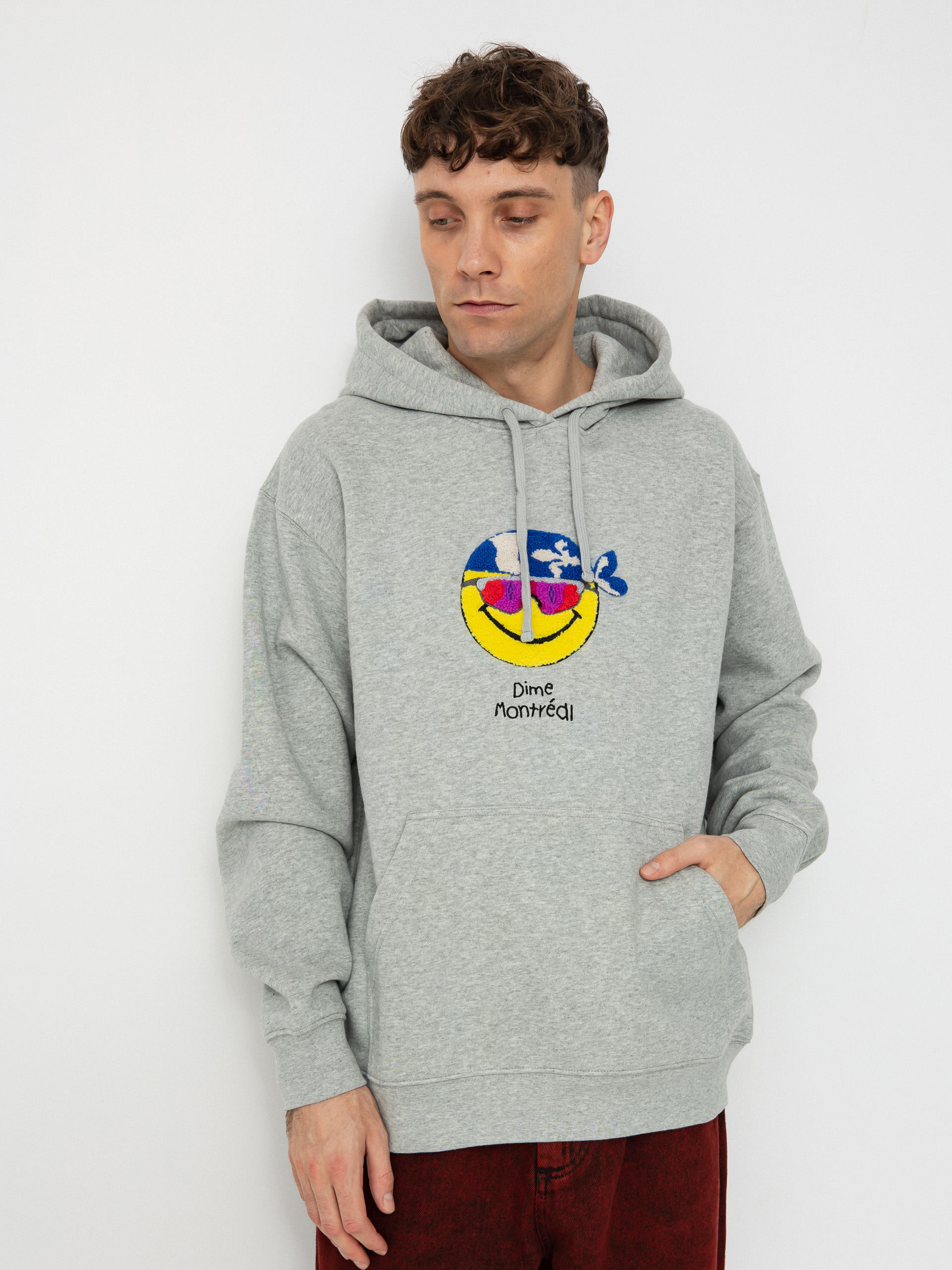 Hanorac cu glugă Dime Rawdon HD (heather gray)