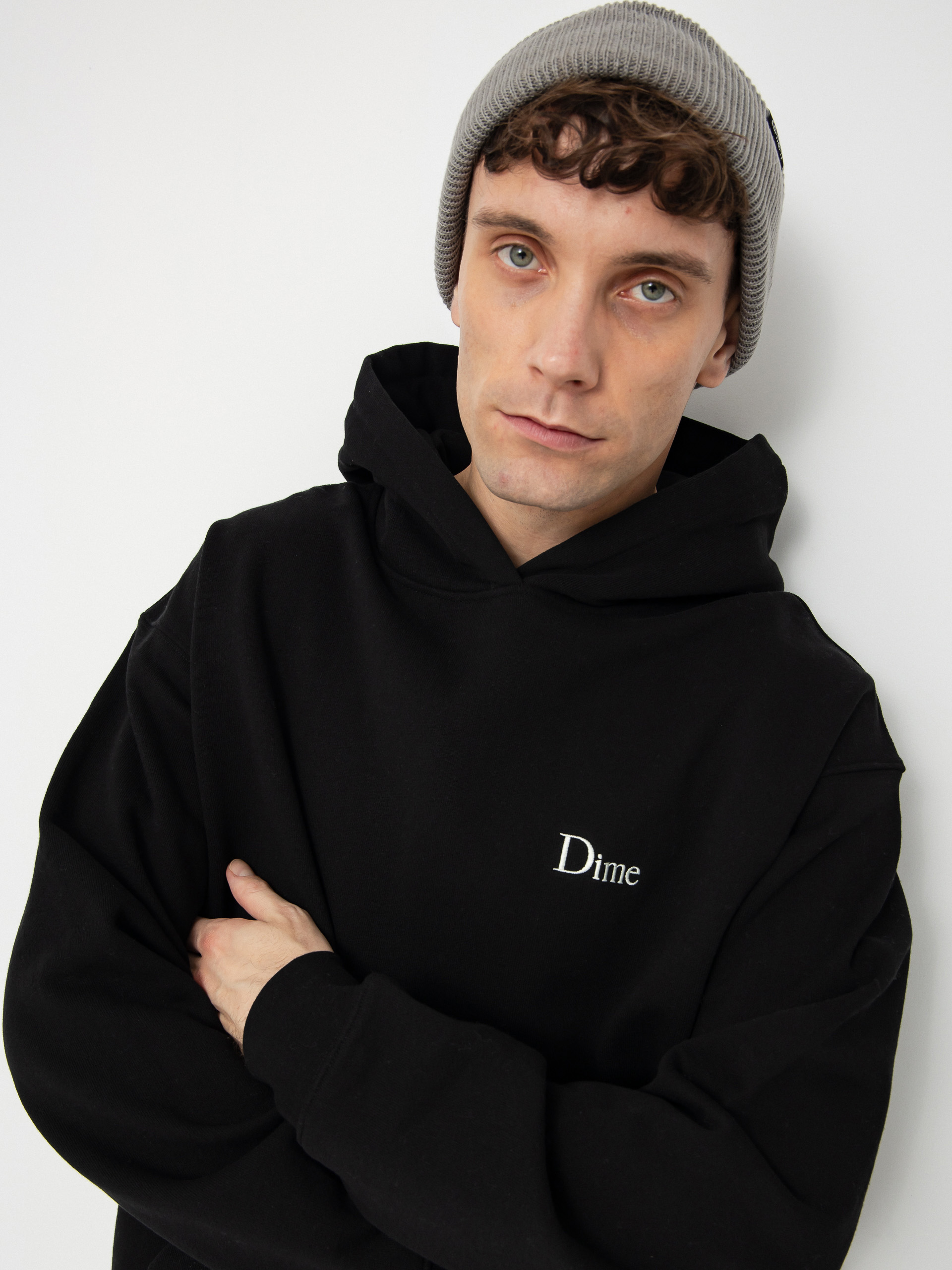 Hanorac cu glugă Dime Classic Small Logo HD (black)
