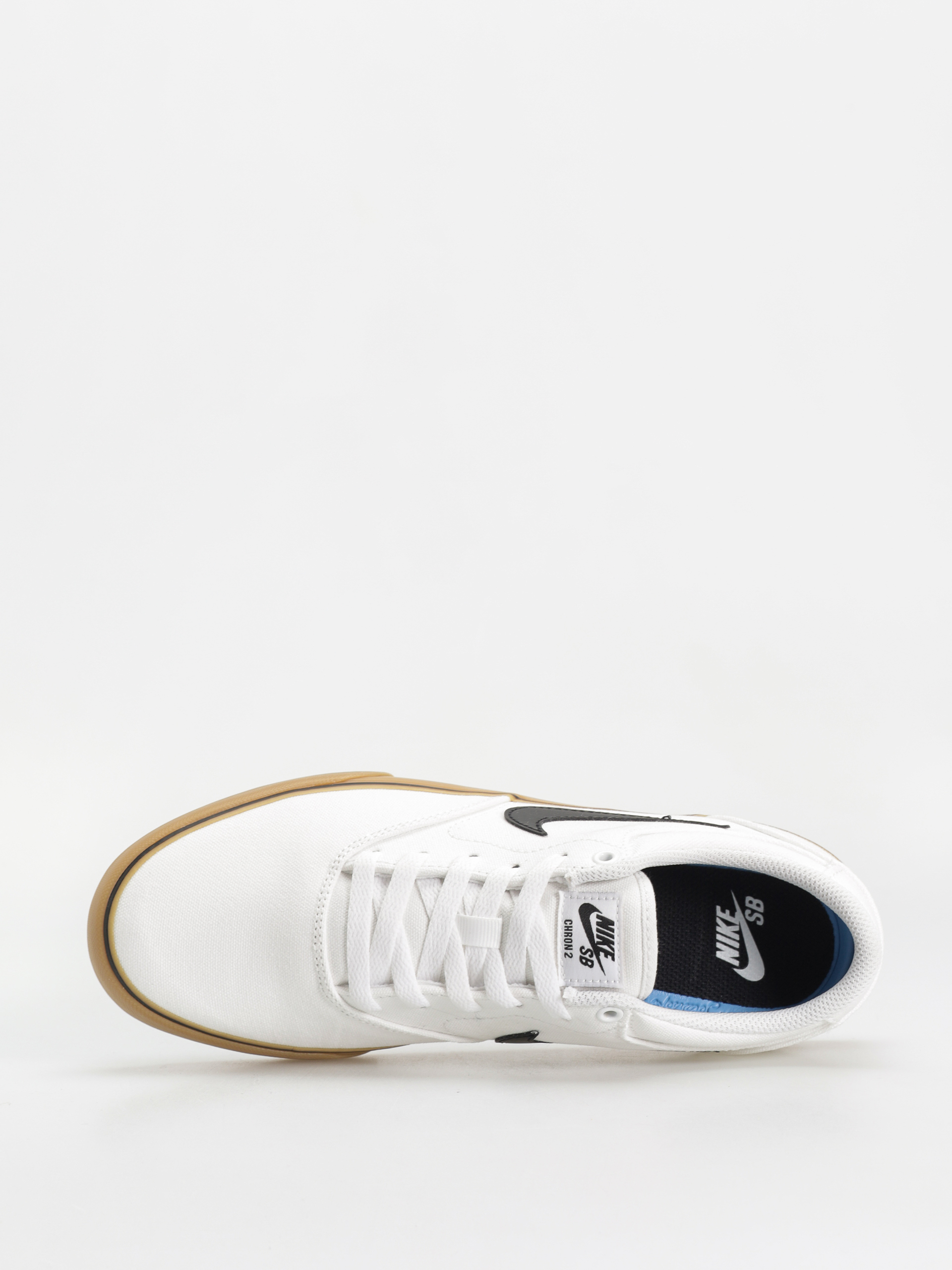 Pantofi Nike SB Chron 2 Canvas (white/black white gum light brown)
