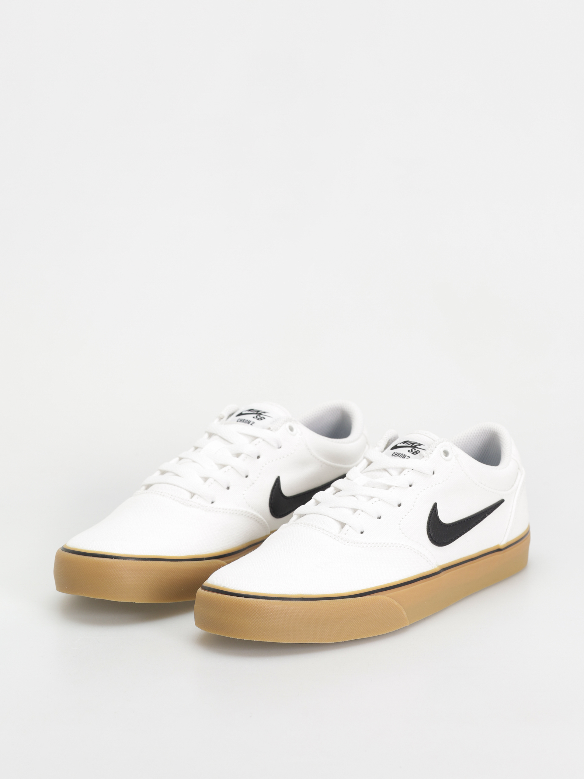 Pantofi Nike SB Chron 2 Canvas (white/black white gum light brown)