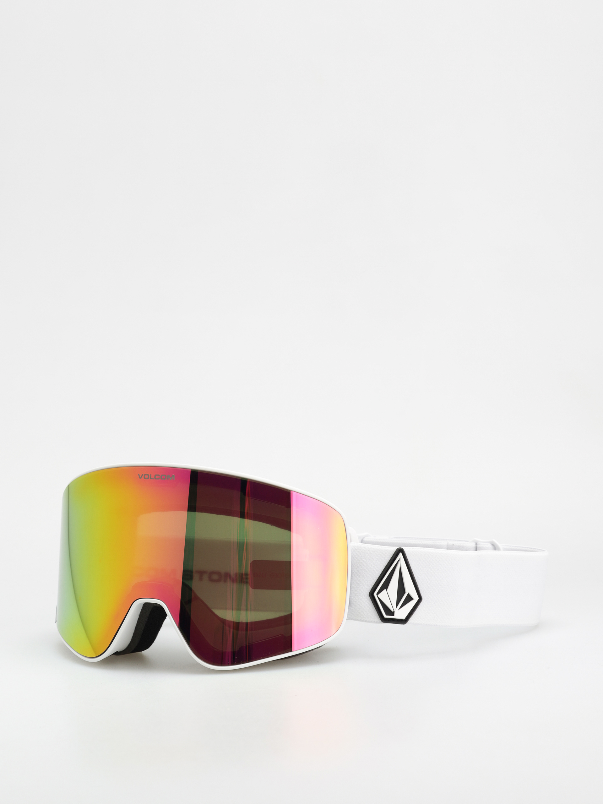 Ochelari pentru snowboard Volcom Odyssey (matte white/pink chrome+bl yellow)