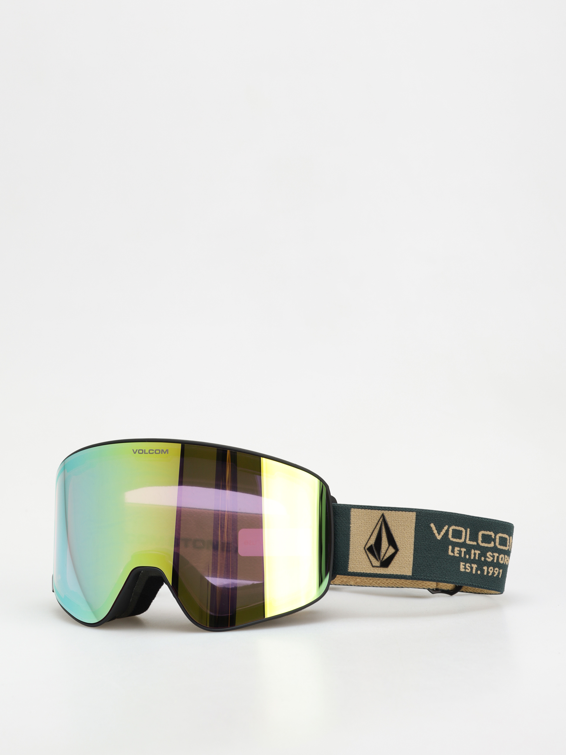 Ochelari pentru snowboard Volcom Odyssey (scb snd/gold chrome+bl dark grey)