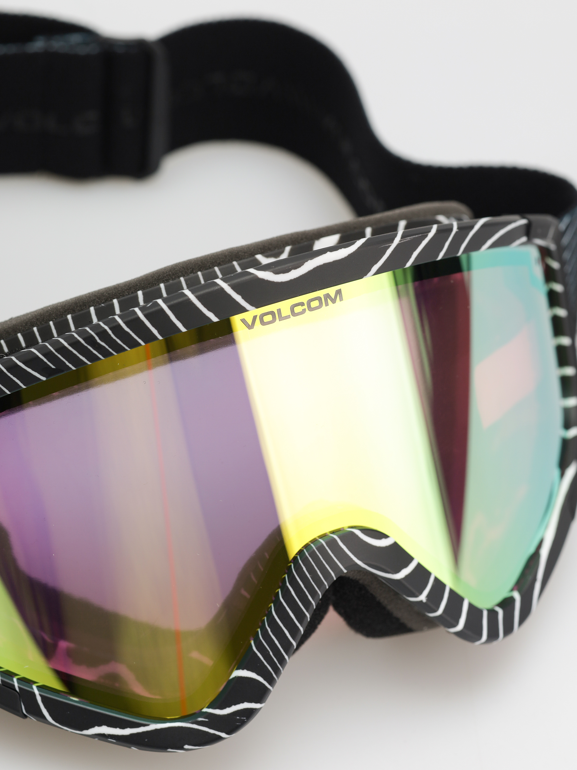 Ochelari pentru snowboard Volcom Attunga (op art/gold chrome+bl rose)