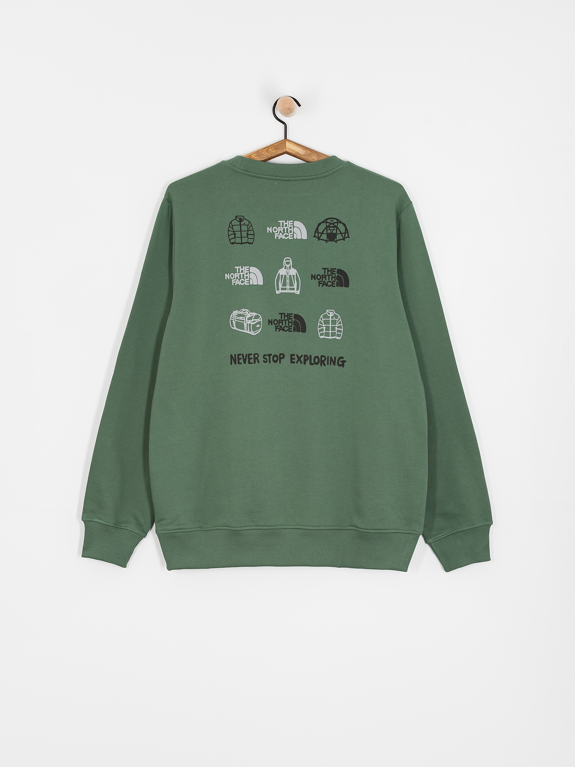 Hanorac The North Face Outdoor Graphic (duck green)