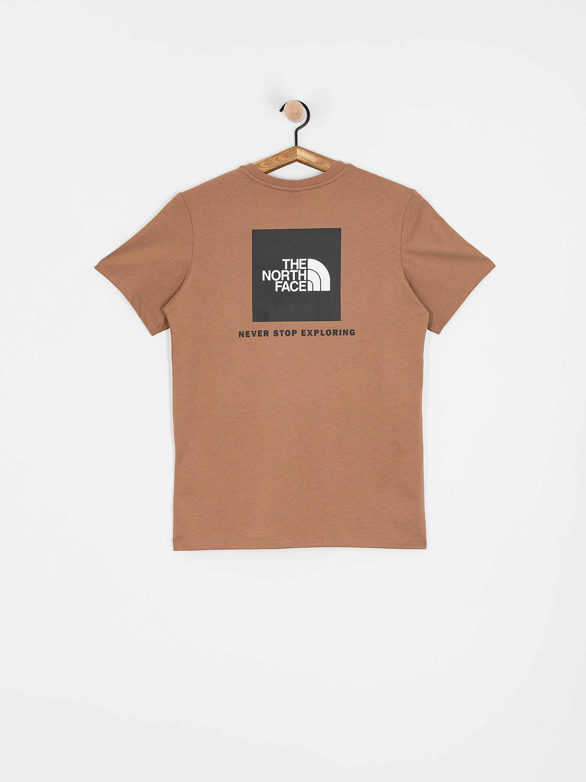 Tricou The North Face Box Nse Relaxed Wmn (latte/tnf white)