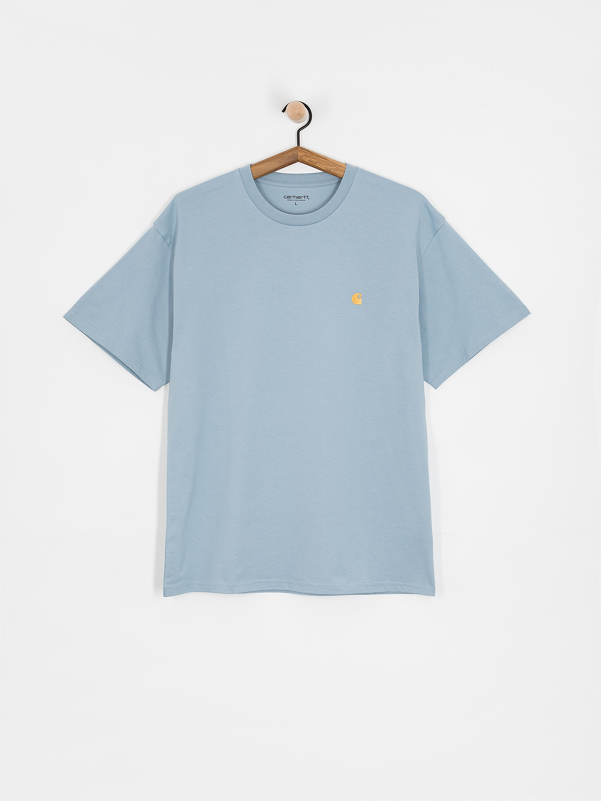 Tricou Carhartt WIP Chase (frosted blue/gold)