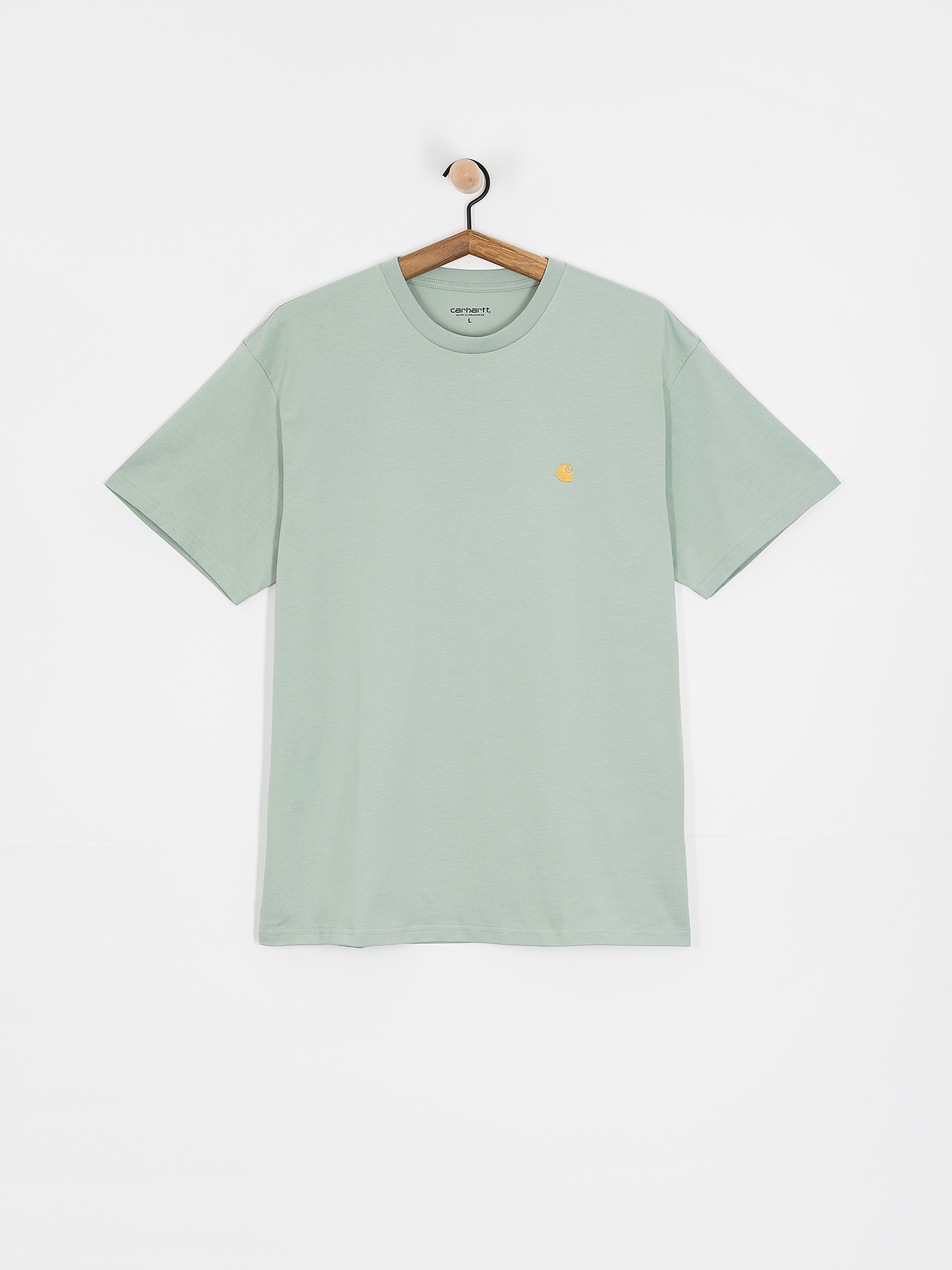 Tricou Carhartt WIP Chase (frosted green/gold)