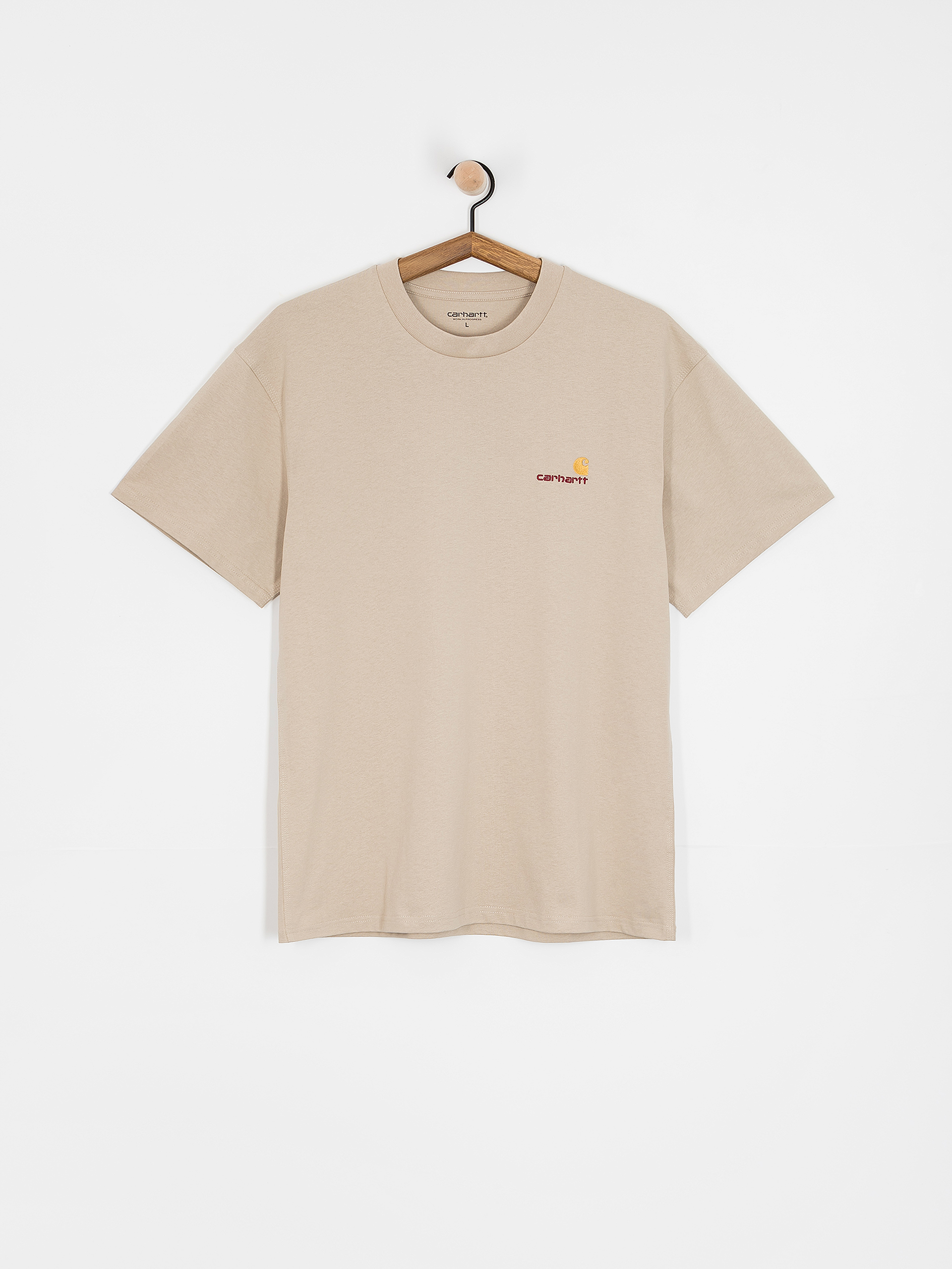 Tricou Carhartt WIP American Script (fleur de sel)