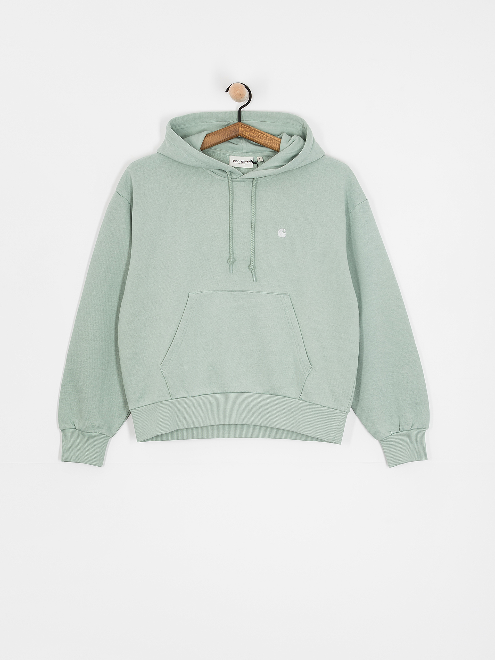 Hanorac cu glugă Carhartt WIP Casey HD Wmn (frosted green/silver)