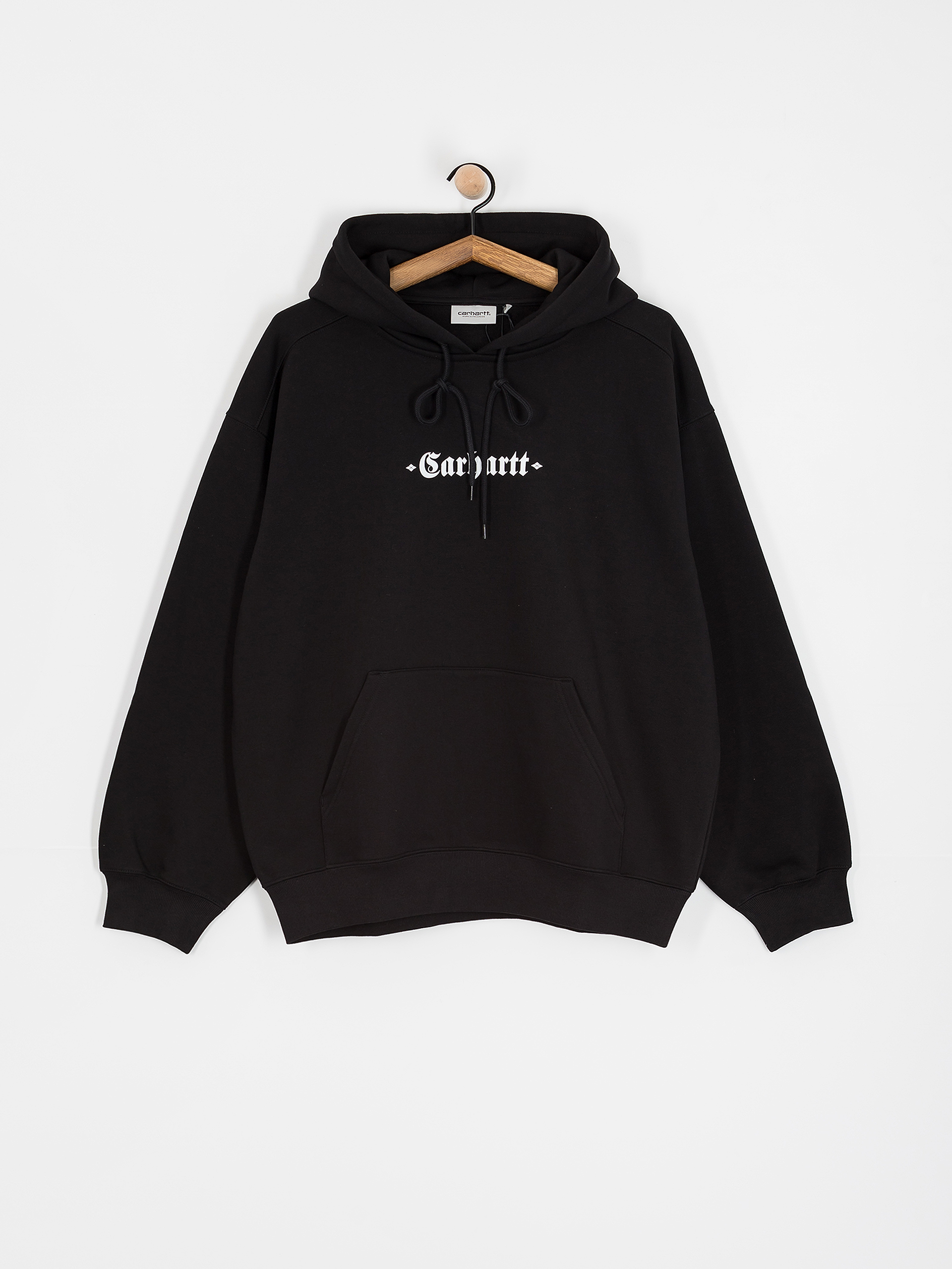 Hanorac cu glugă Carhartt WIP Greatest Hits HD (black/white)