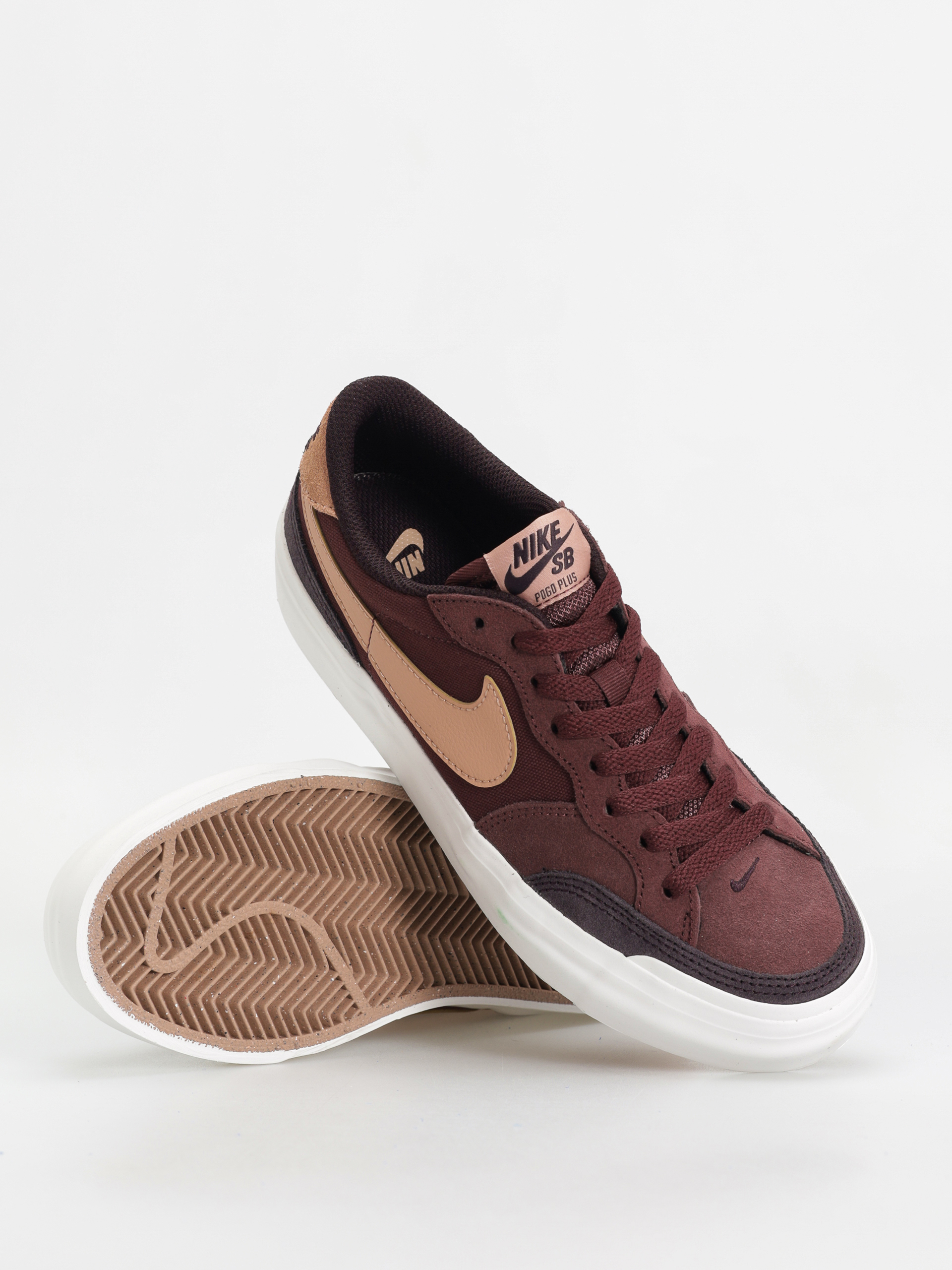 Pantofi Nike SB Zoom Pogo Plus - maro, bej (burgundy crush/dusted